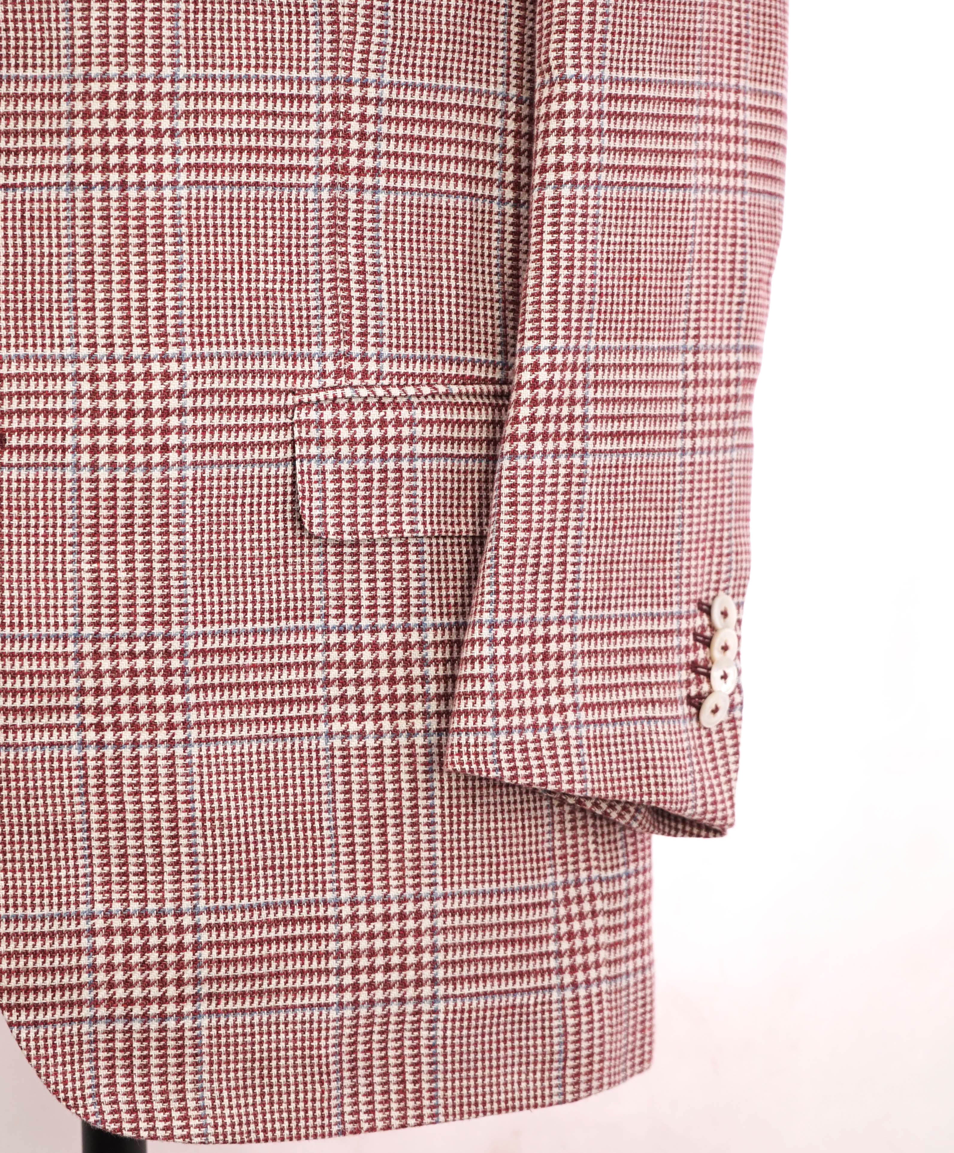 $3,695 ERMENEGILDO ZEGNA - *Crossover* Su Misura MOP Wool/Silk/Linen Blazer - 44R