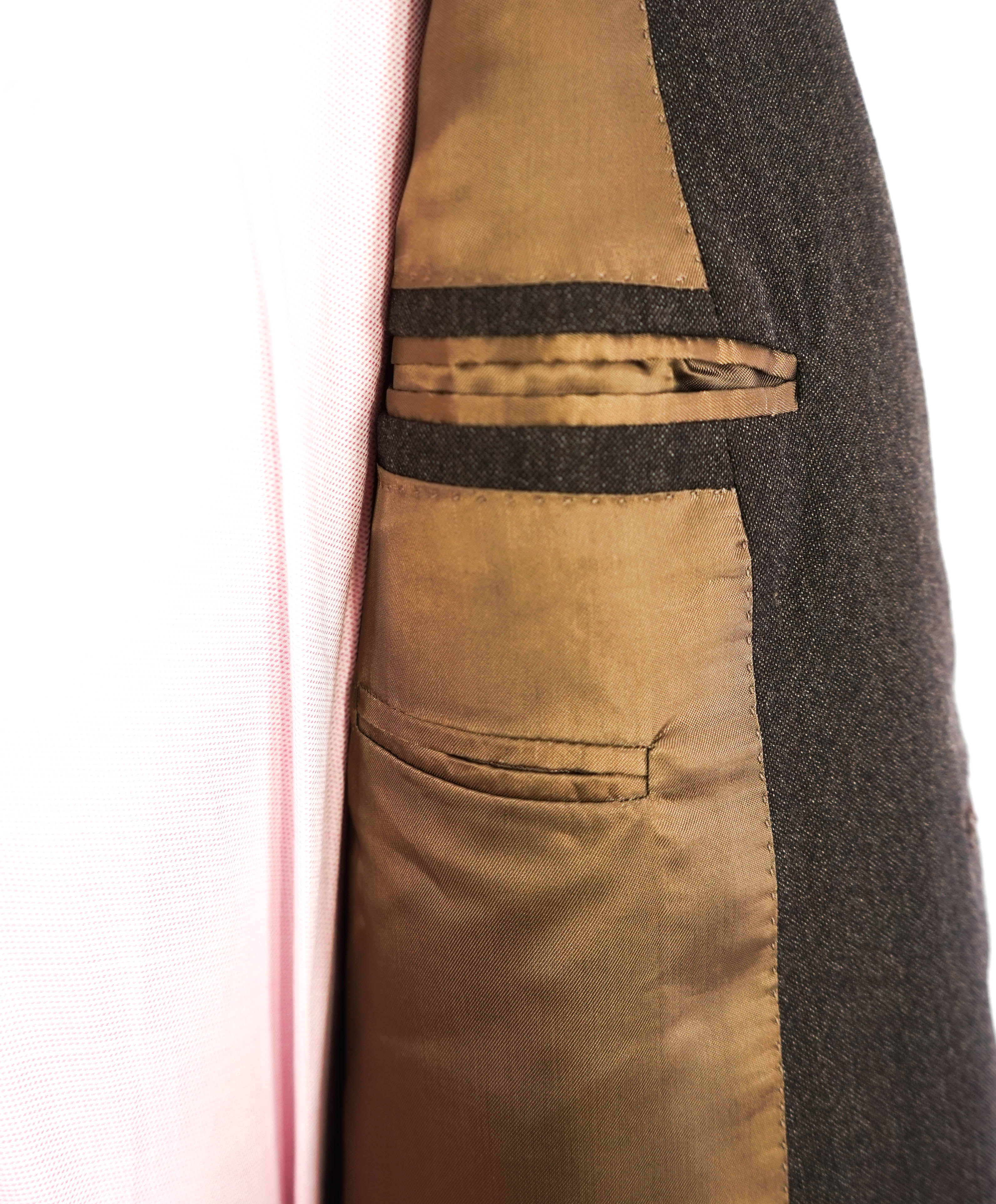 $2,995 ISAIA - "WINTER AQUA 3PLY" Brown Wool Blazer - 42R