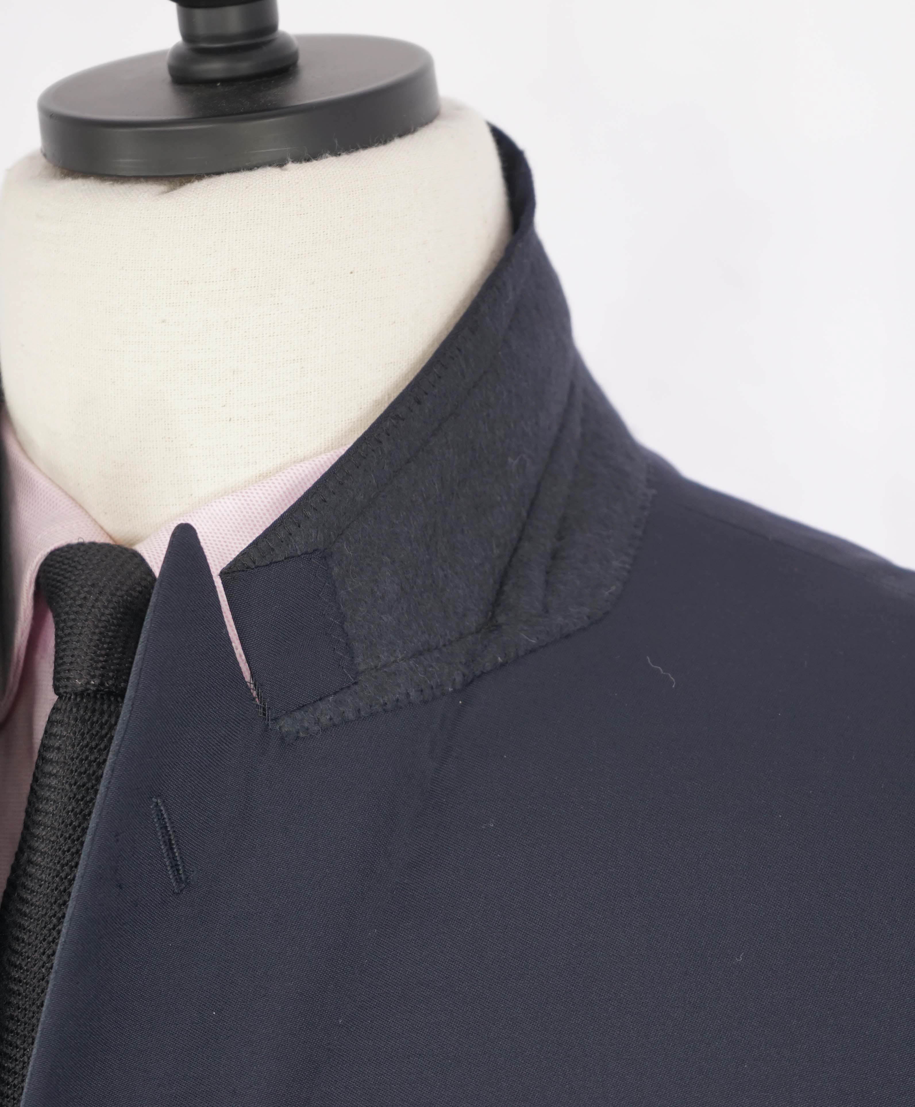 RALPH LAUREN PURPLE LABEL - Navy Wool Tuxedo 1-Button Peak Dinner Jacket - 44L