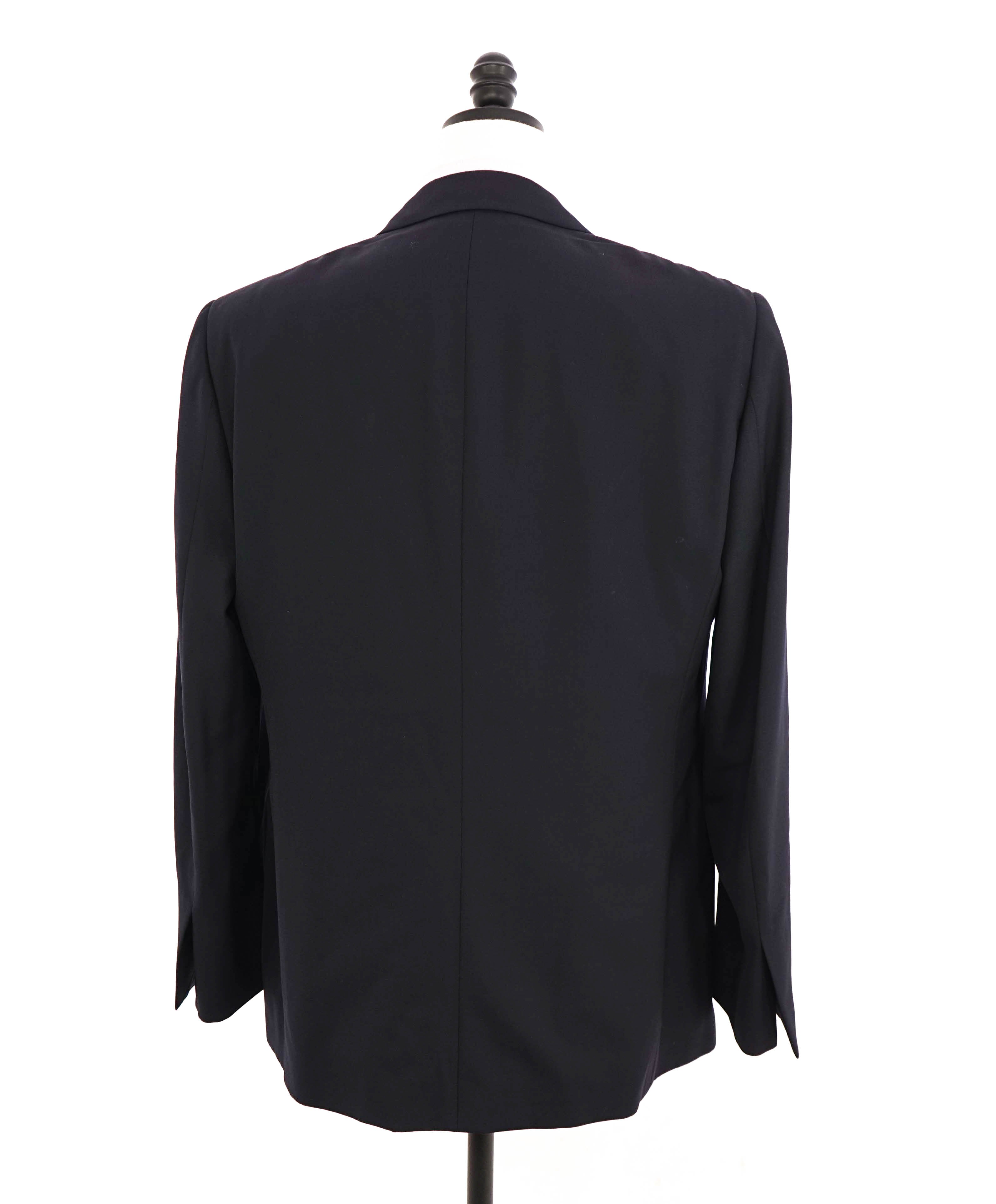 RALPH LAUREN PURPLE LABEL - Navy Wool Tuxedo 1-Button Peak Dinner Jacket - 44L