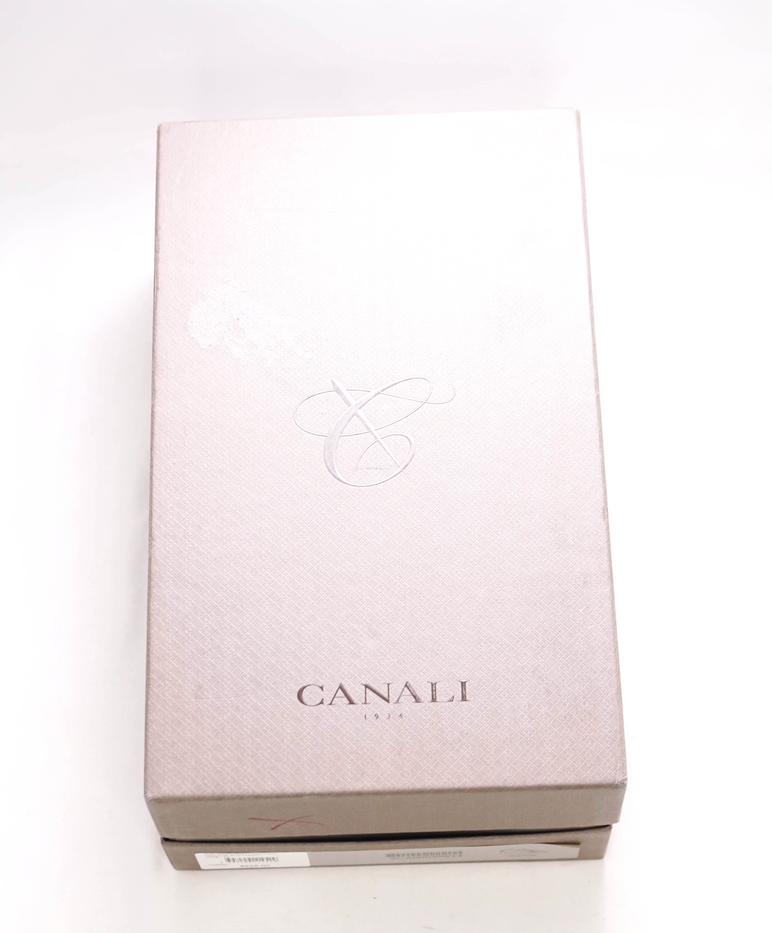 CANALI - Hand Stitched Blue/White PREMIUM Leather Sneakers - 10 US (43EU)
