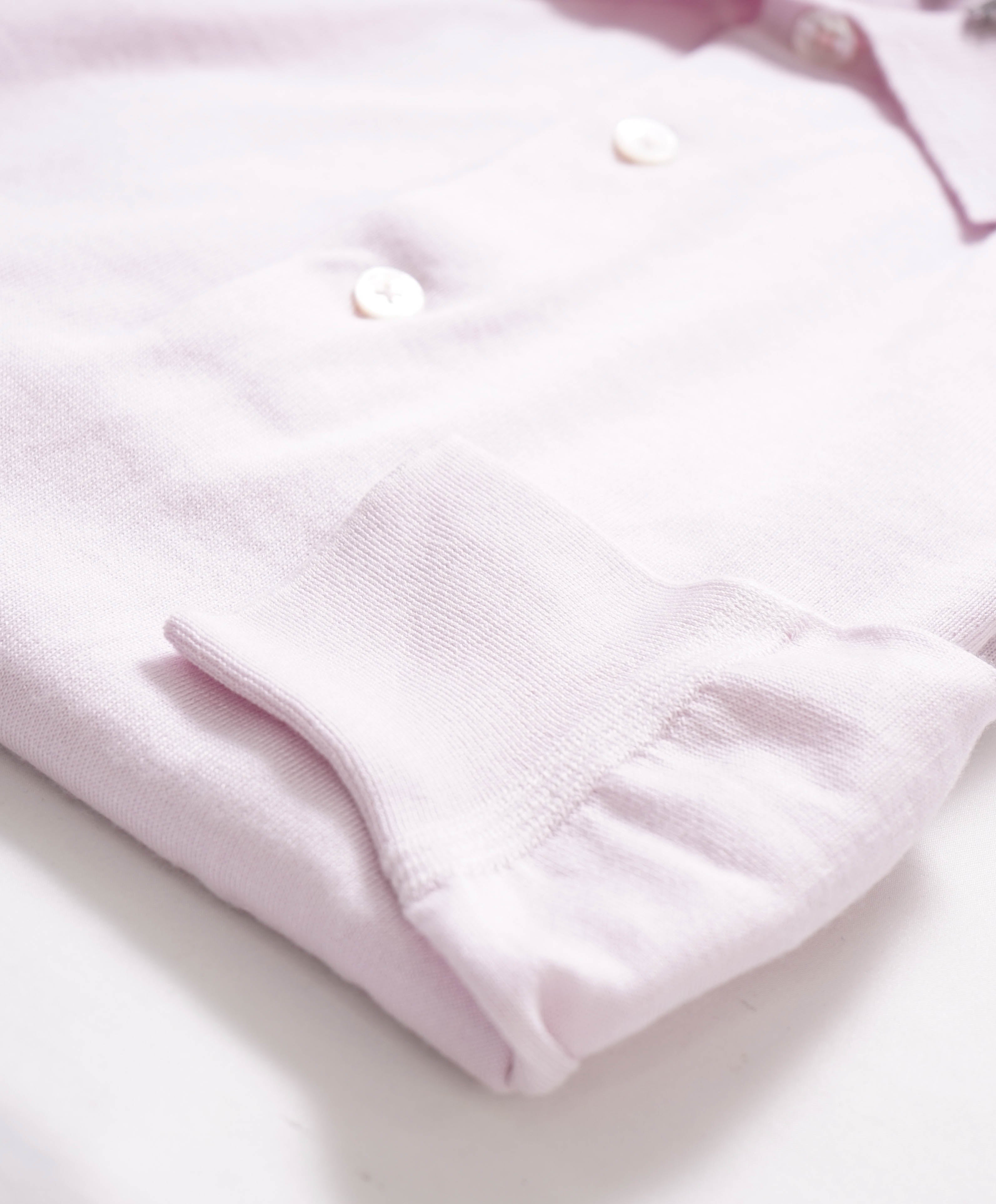 $1,595 TOM FORD- Dusty Pink/Lavender CAHSMERE/SIlk Polo Sweater - XS(36R)