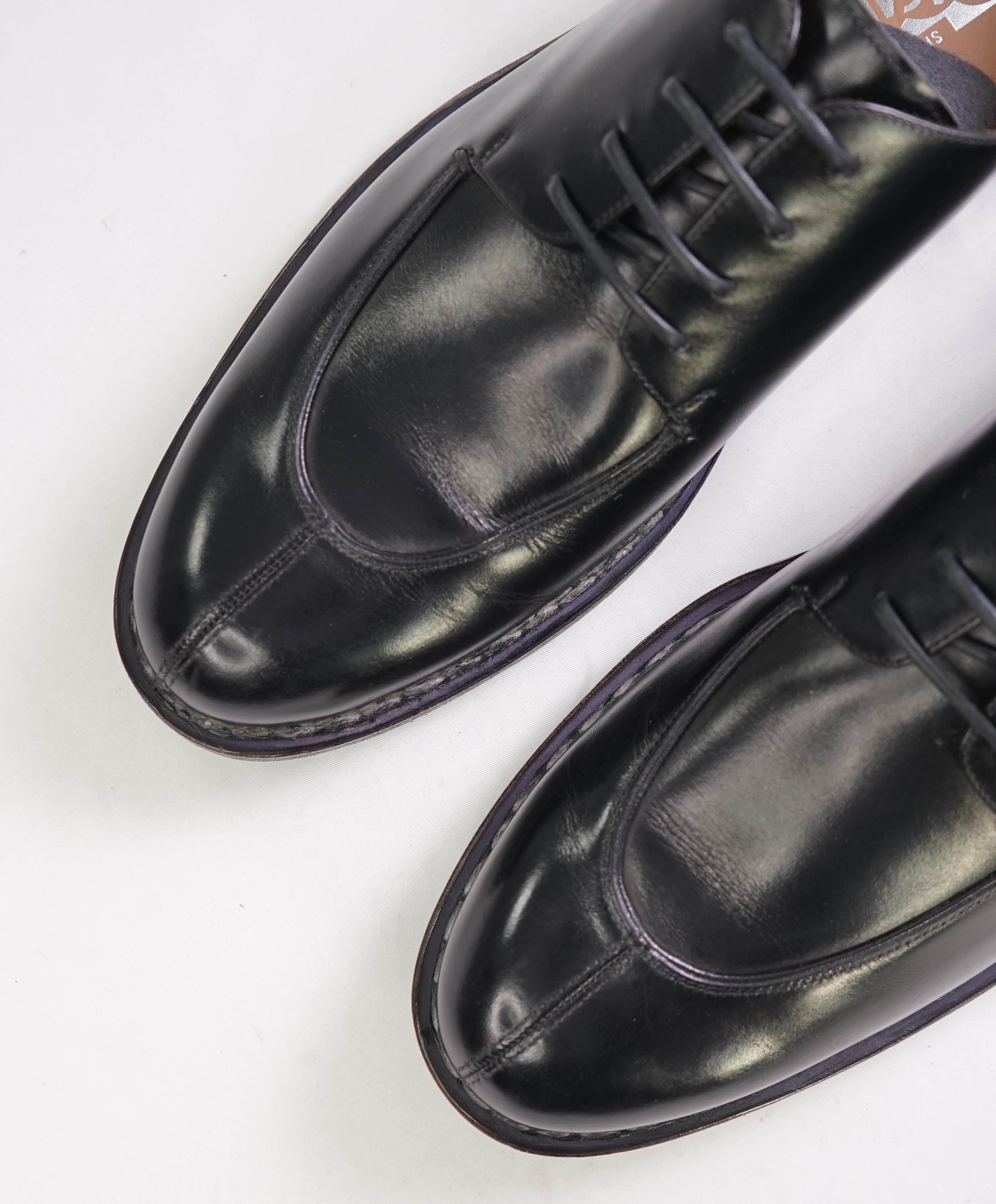 $1,295 SALVATORE FERRAGAMO - "TRAMEZZA" Norwegian Welt Split-Toe Oxford - 7.5 D