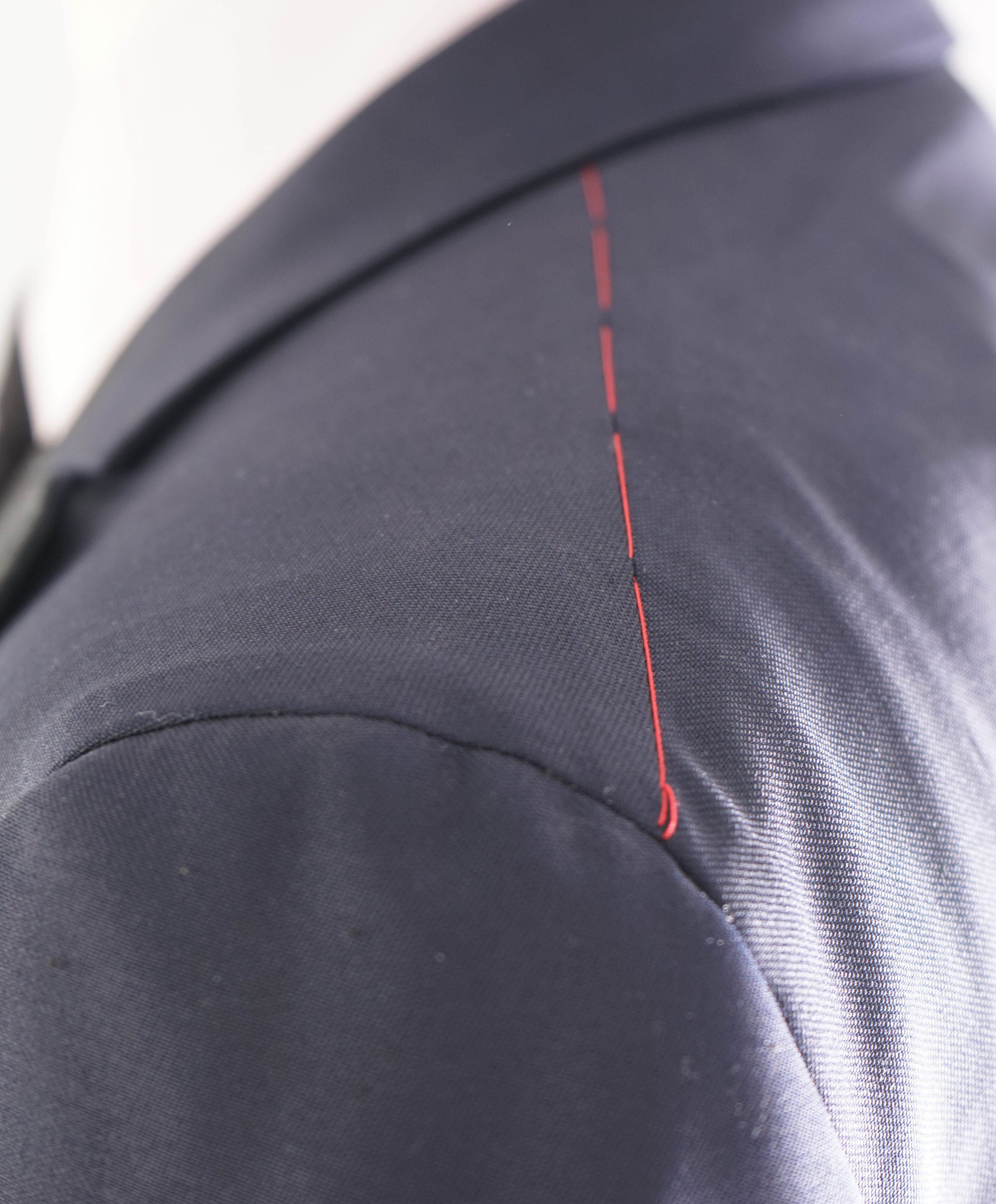 $5,995 ISAIA - "BARATHEA" Wool/Mohair PAISLEY PEAK LAPEL Navy Tuxedo - 46L