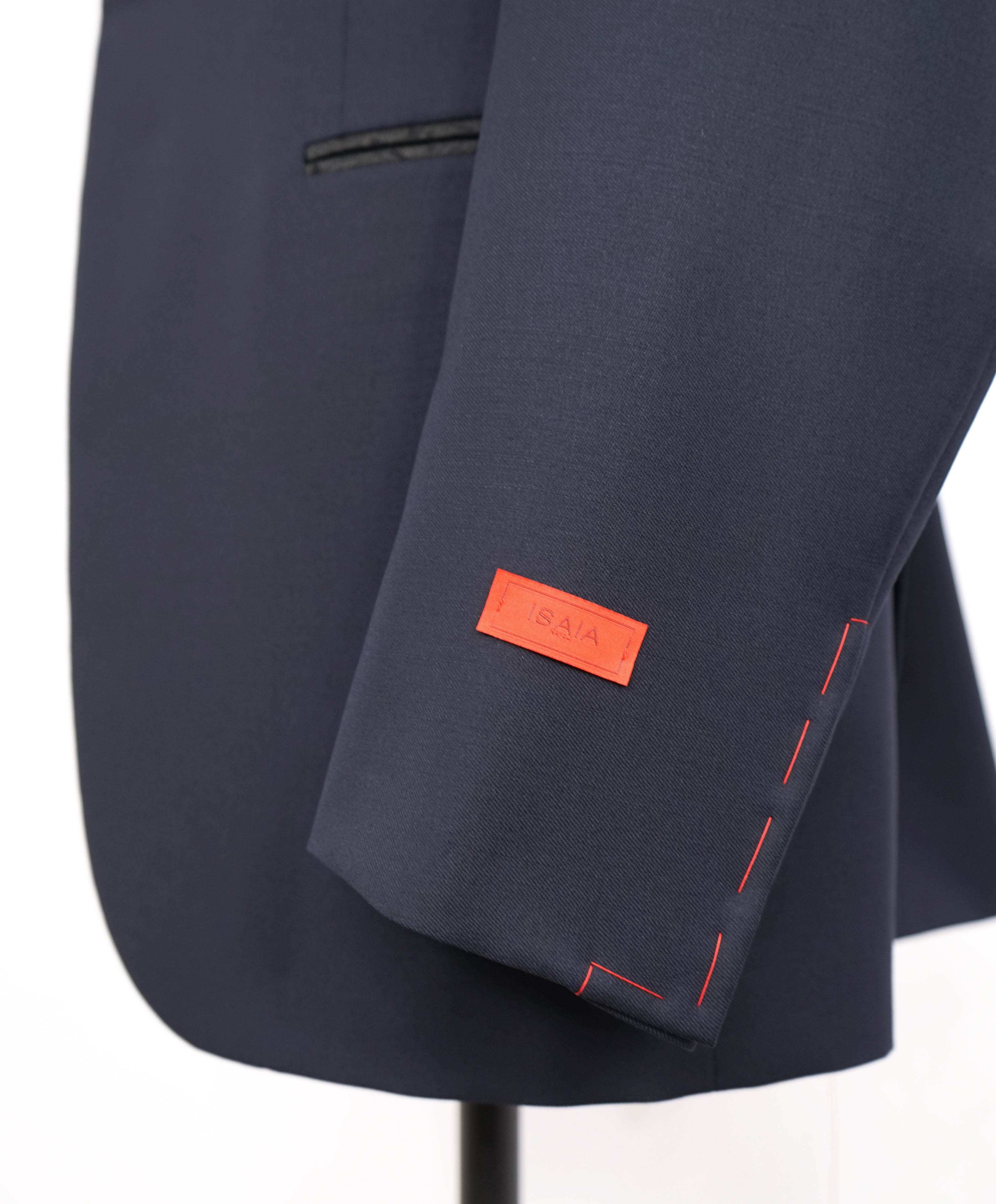 $5,995 ISAIA - "BARATHEA" Wool/Mohair PAISLEY PEAK LAPEL Navy Tuxedo - 46L