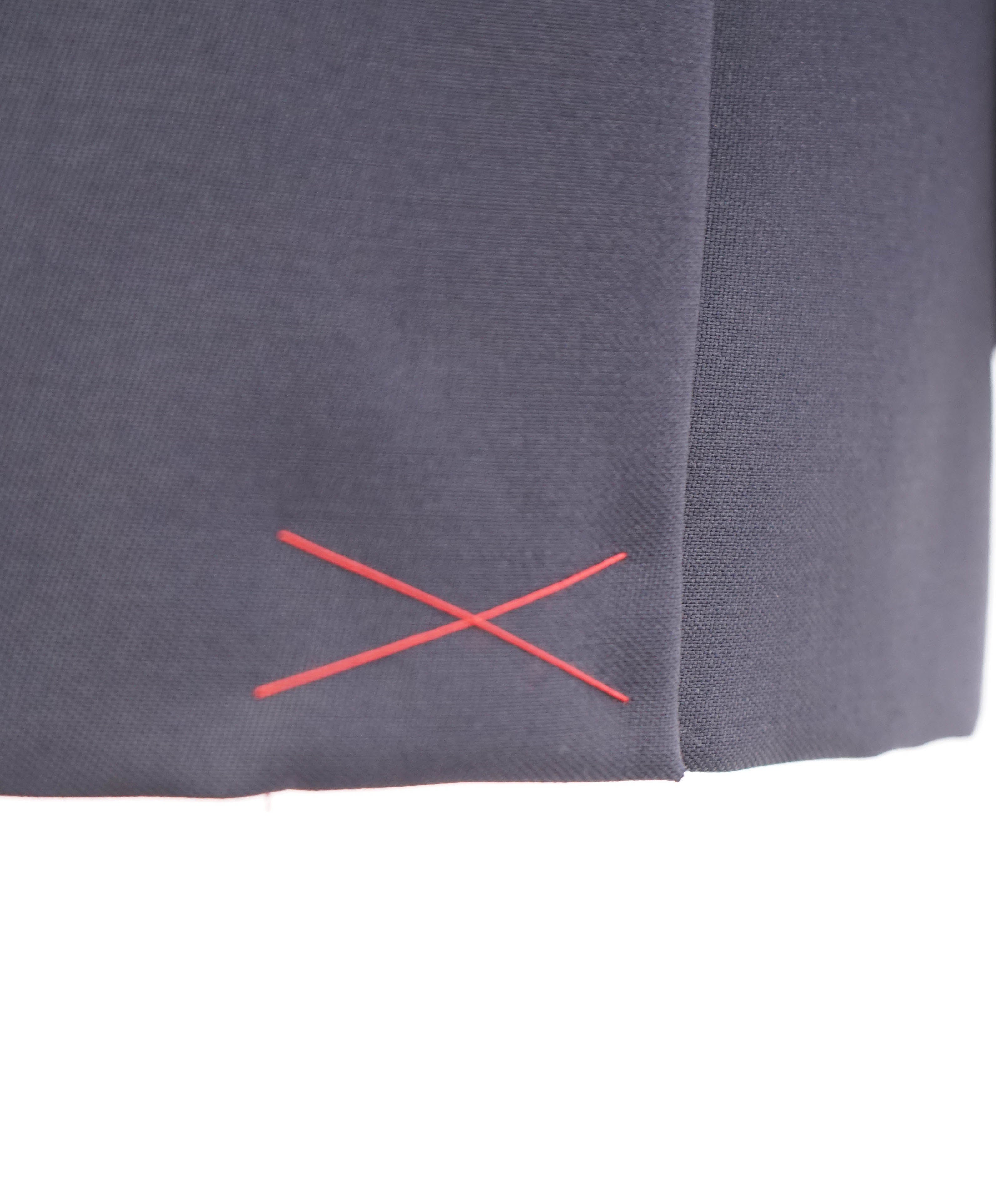 $5,995 ISAIA - "BARATHEA" Wool/Mohair PAISLEY PEAK LAPEL Navy Tuxedo - 46L