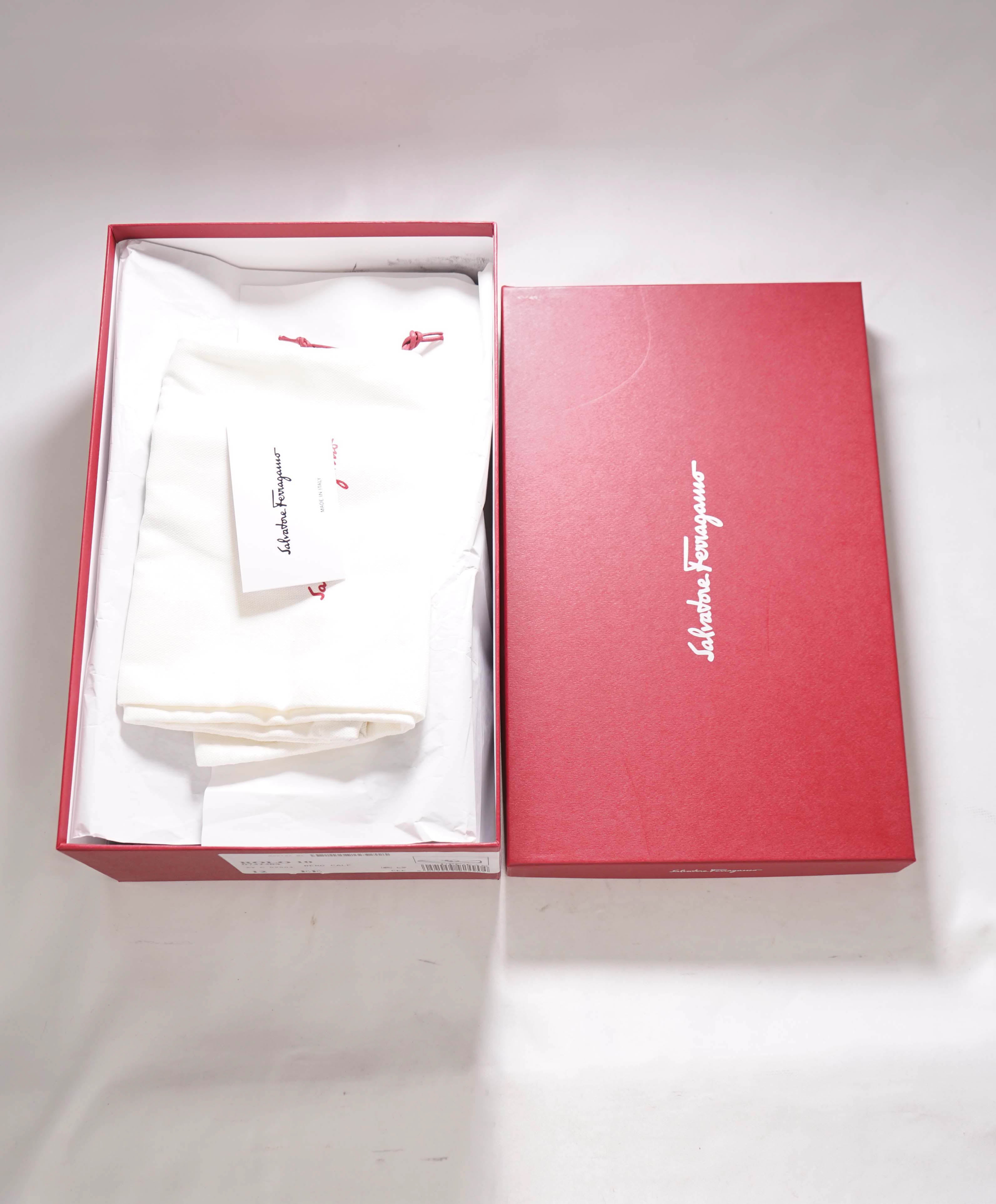 $850 SALVATORE FERRAGAMO - “ROLO" Gancini Bit Loafer Black Leather - 12 D US