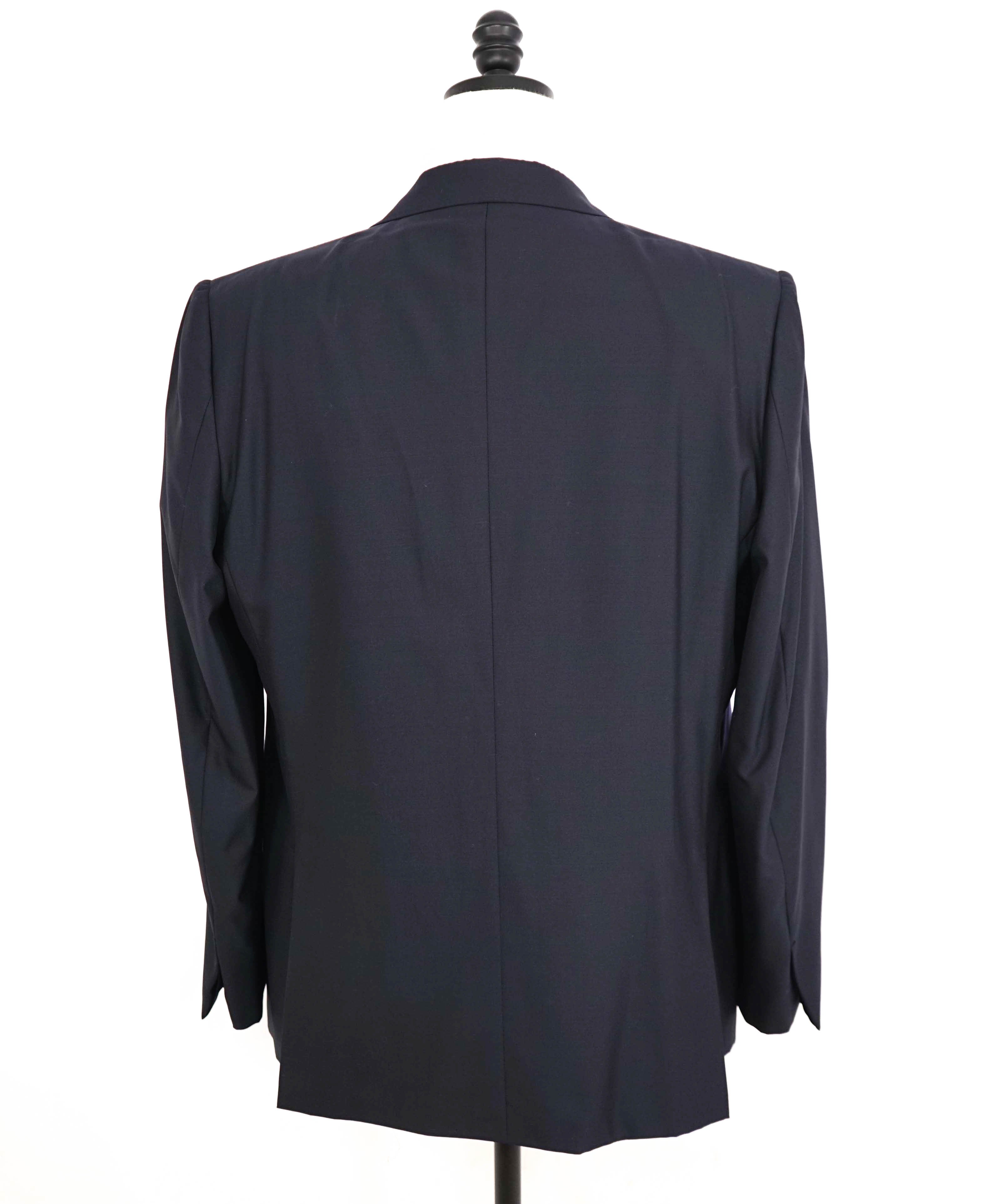 $5,995 ERMENEGILDO ZEGNA - "TROFEO 600" Wool/Silk Peak Lapel Navy Tuxedo - 44R