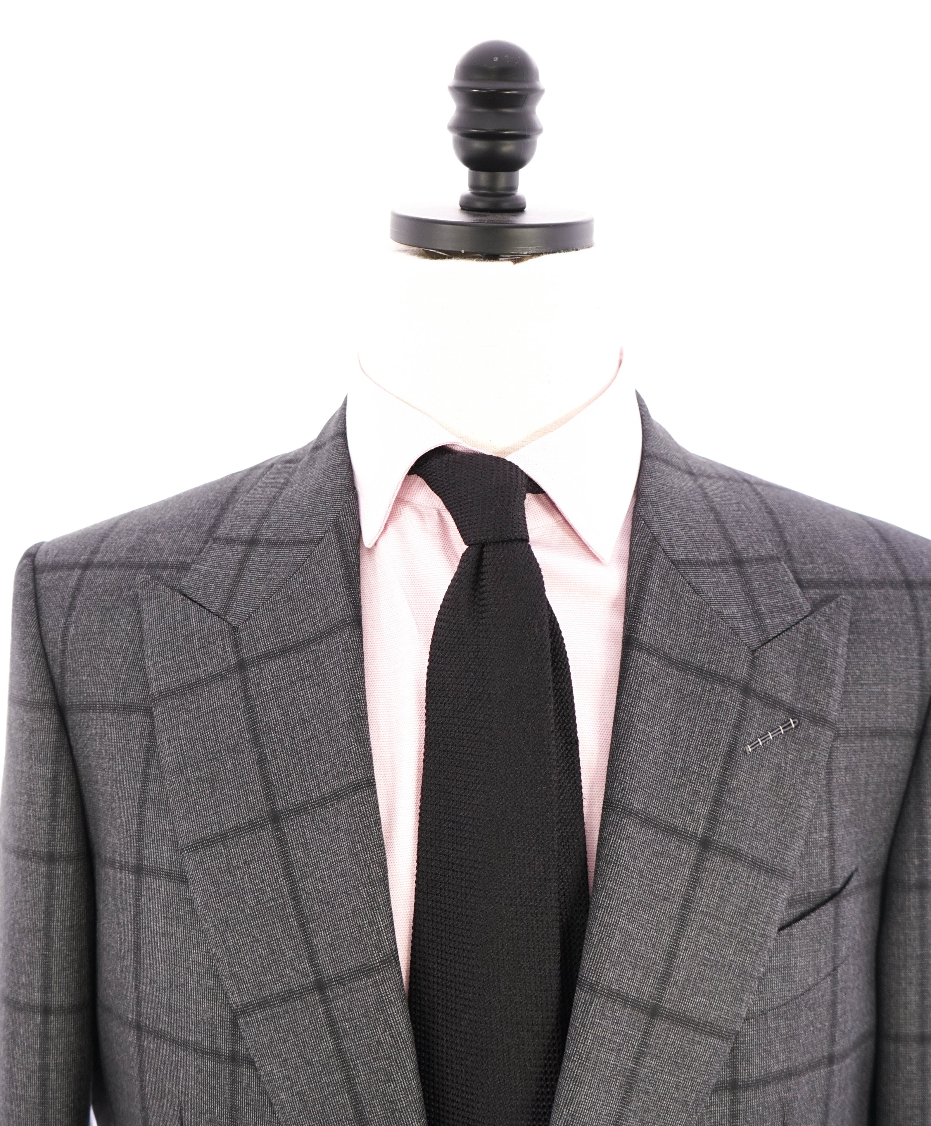 $5,970 TOM FORD - 2-Piece "SHELTON" Gray PEAK LAPEL Side Tab Suit - 42L (52EU)