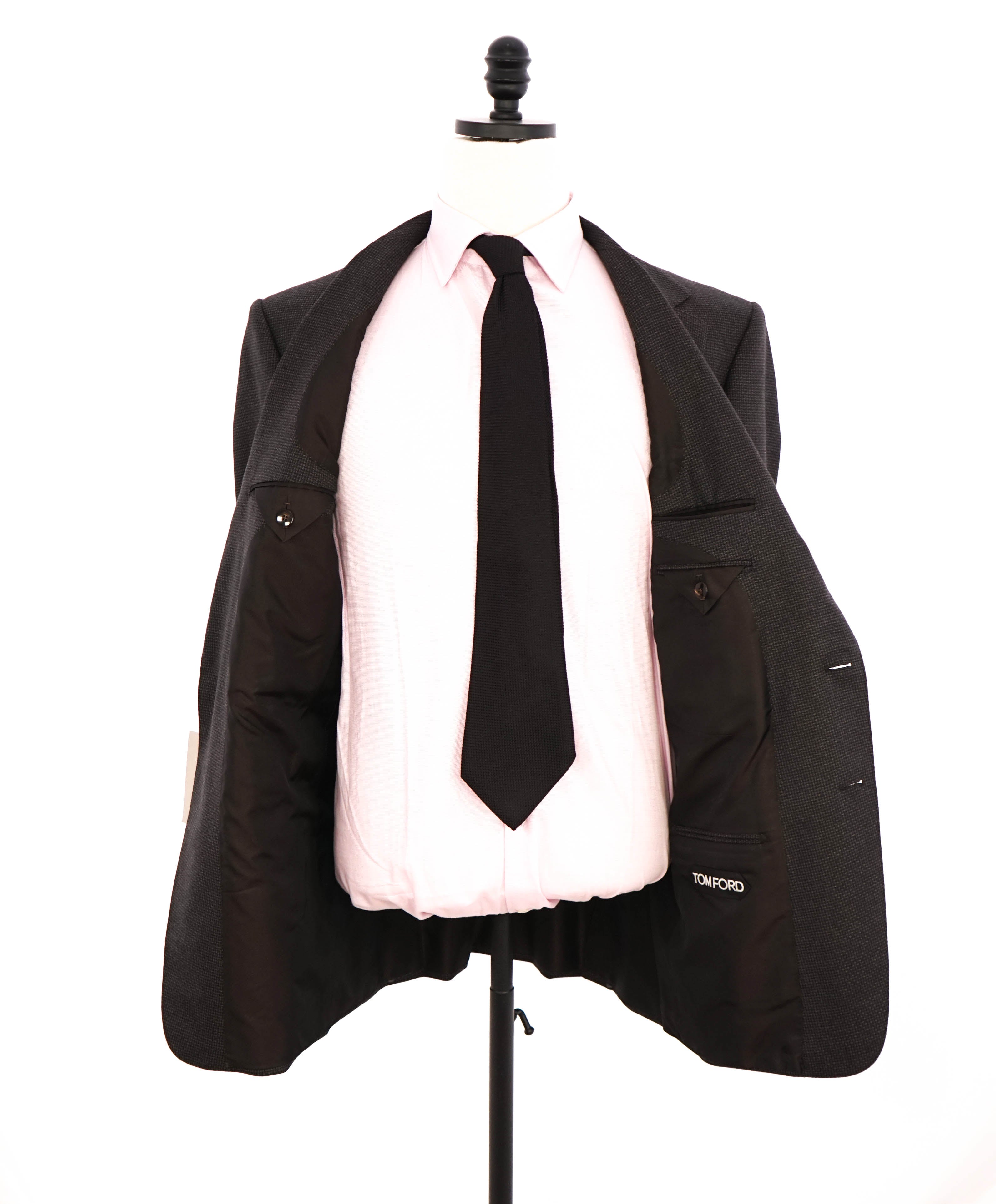 $5,970 TOM FORD - 2-Piece "SHELTON" WIDE NOTCH LAPEL Brown Check Suit - 42L (52EU)