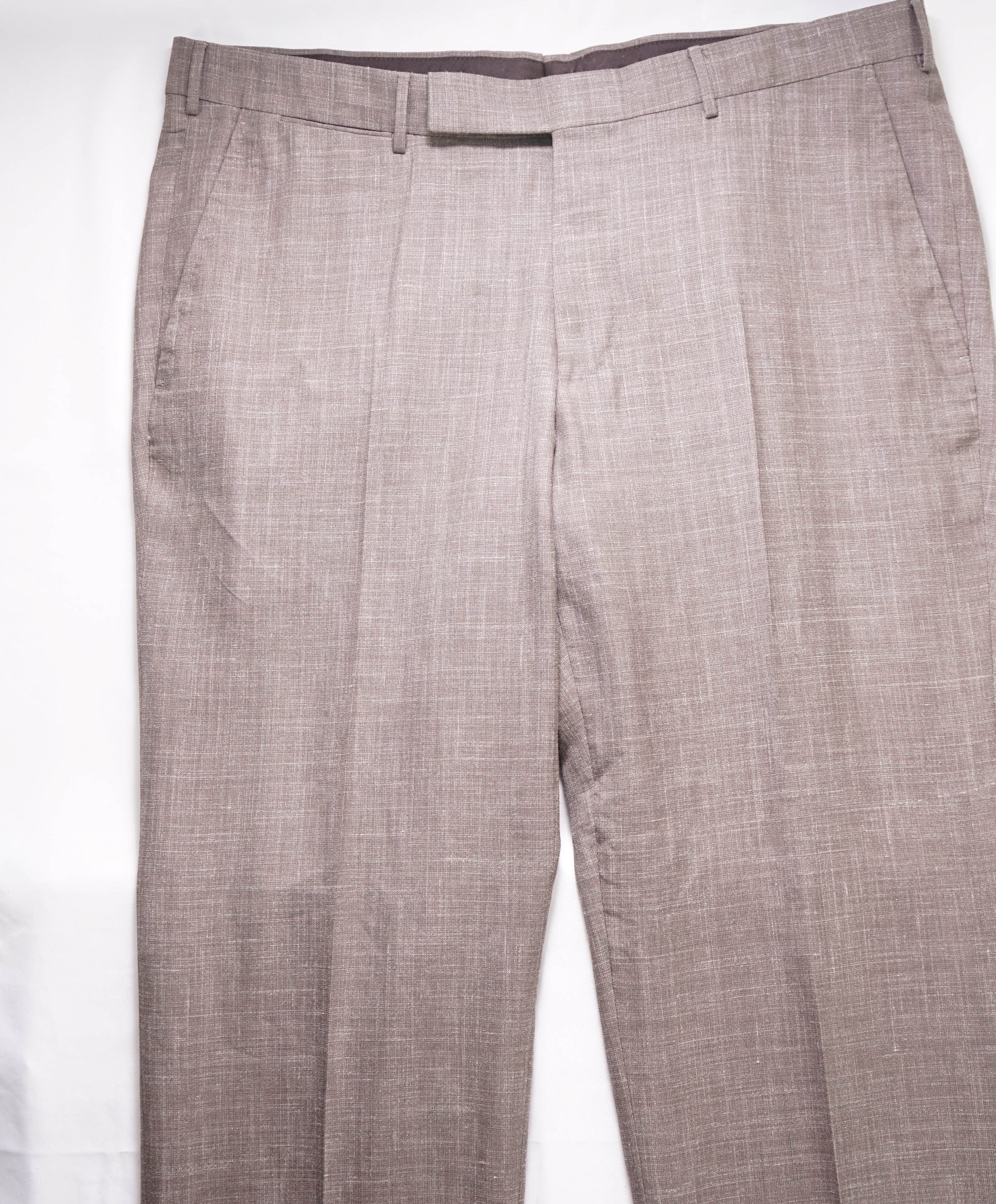 $750 ERMENEGILDO ZEGNA - "TROFEO SUMMER" Silk/Wool/Linen Dress Pants- 37W (54EU)