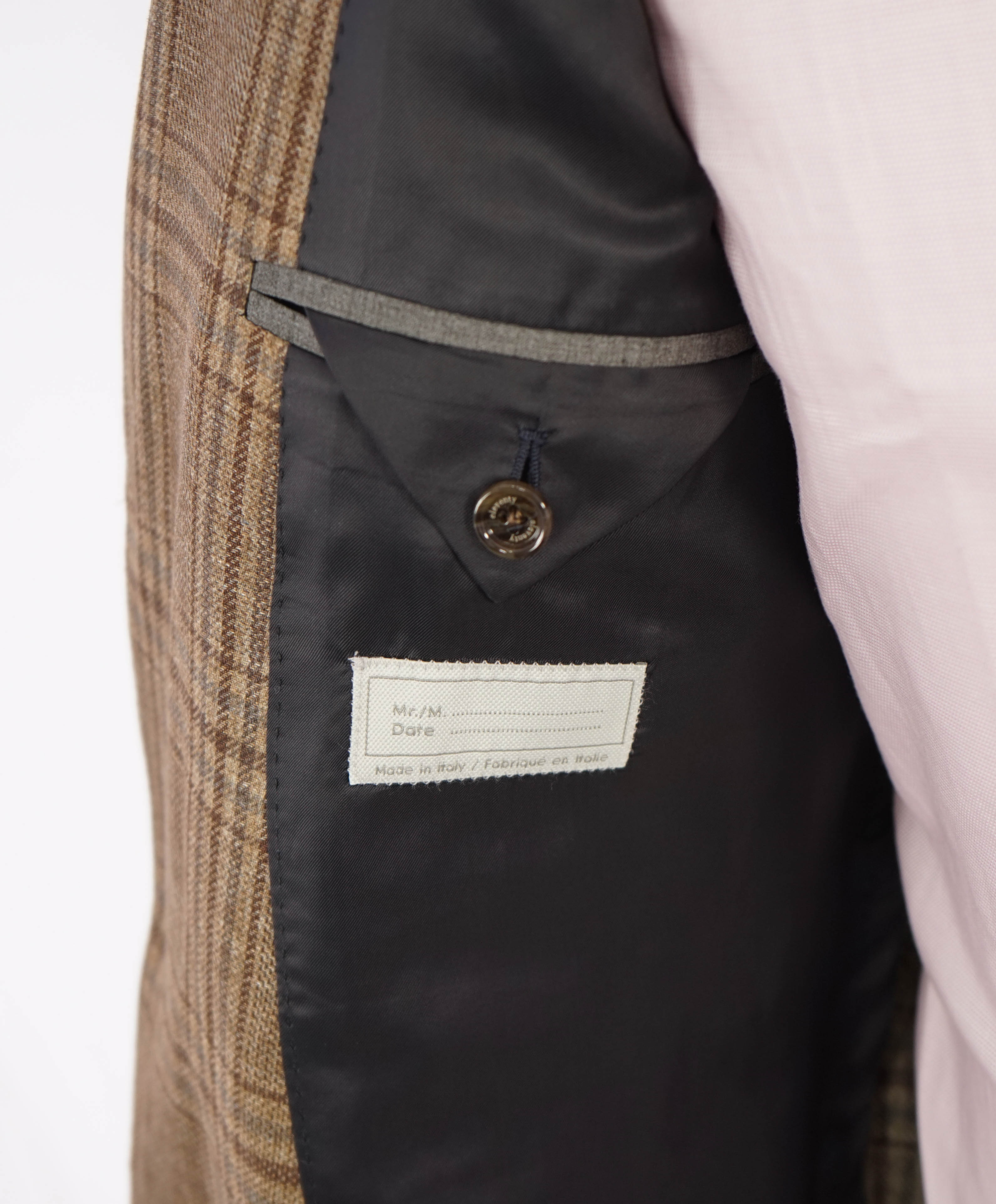 ELEVENTY - By ERMENEGILDO ZEGNA "Wool/Linen/Silk" Brown Blazer - 40 (50 EU)