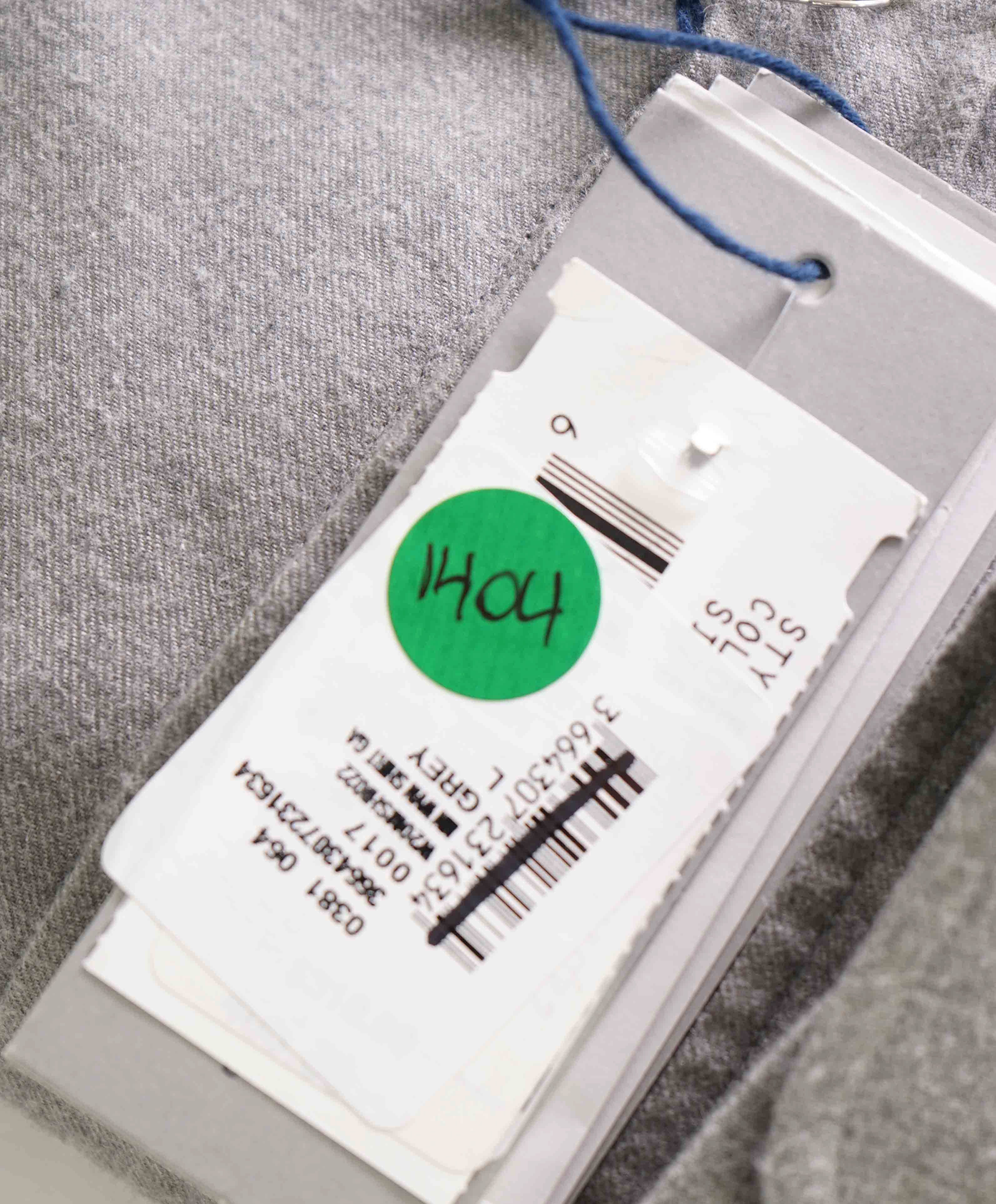 $380 OFFICINE GENERALE - PARIS 6E *Cotton/Cashmere* Band Collar Shirt - L