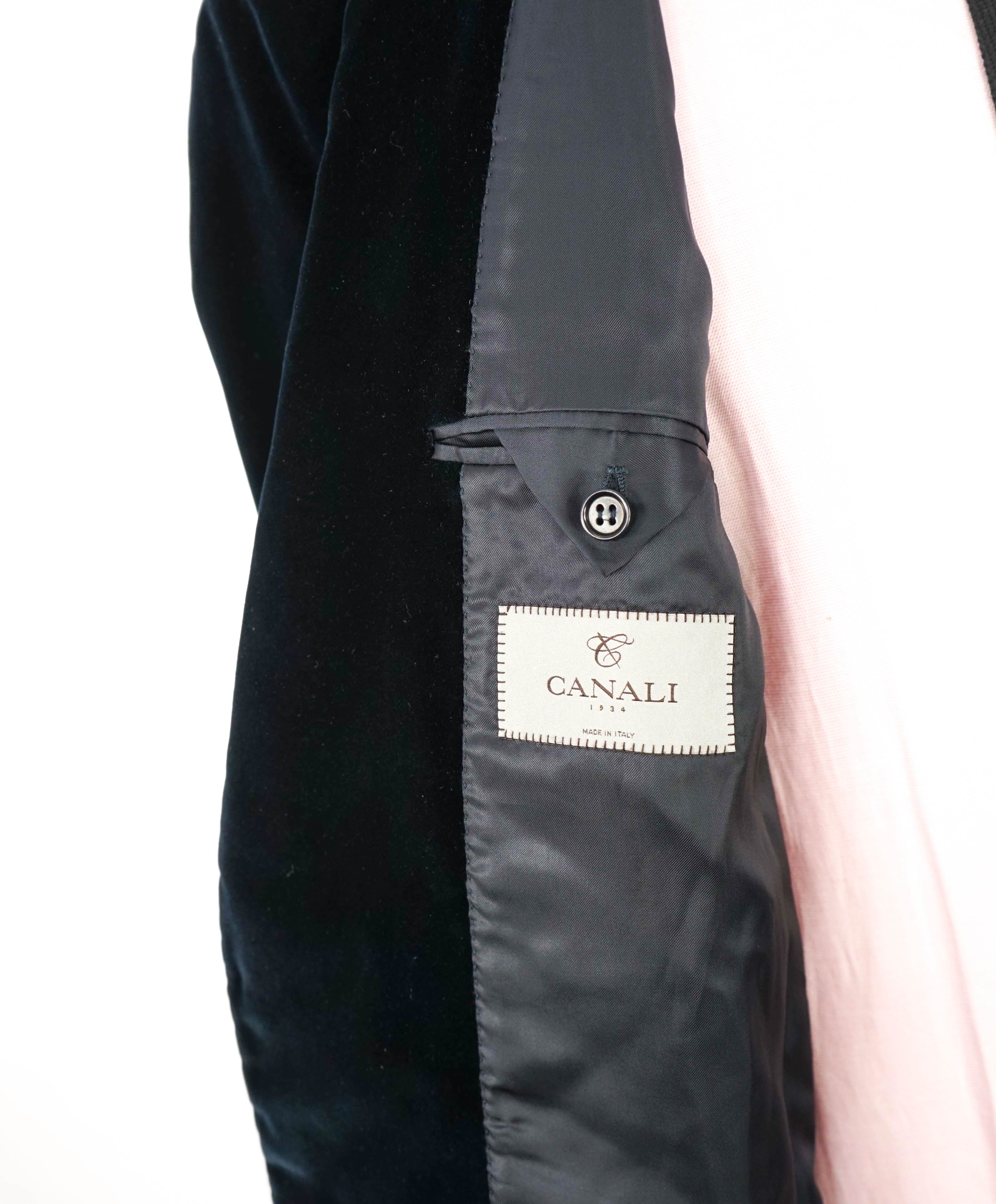 CANALI - Velvet Navy Dinner/Smoking Jacket - 44L