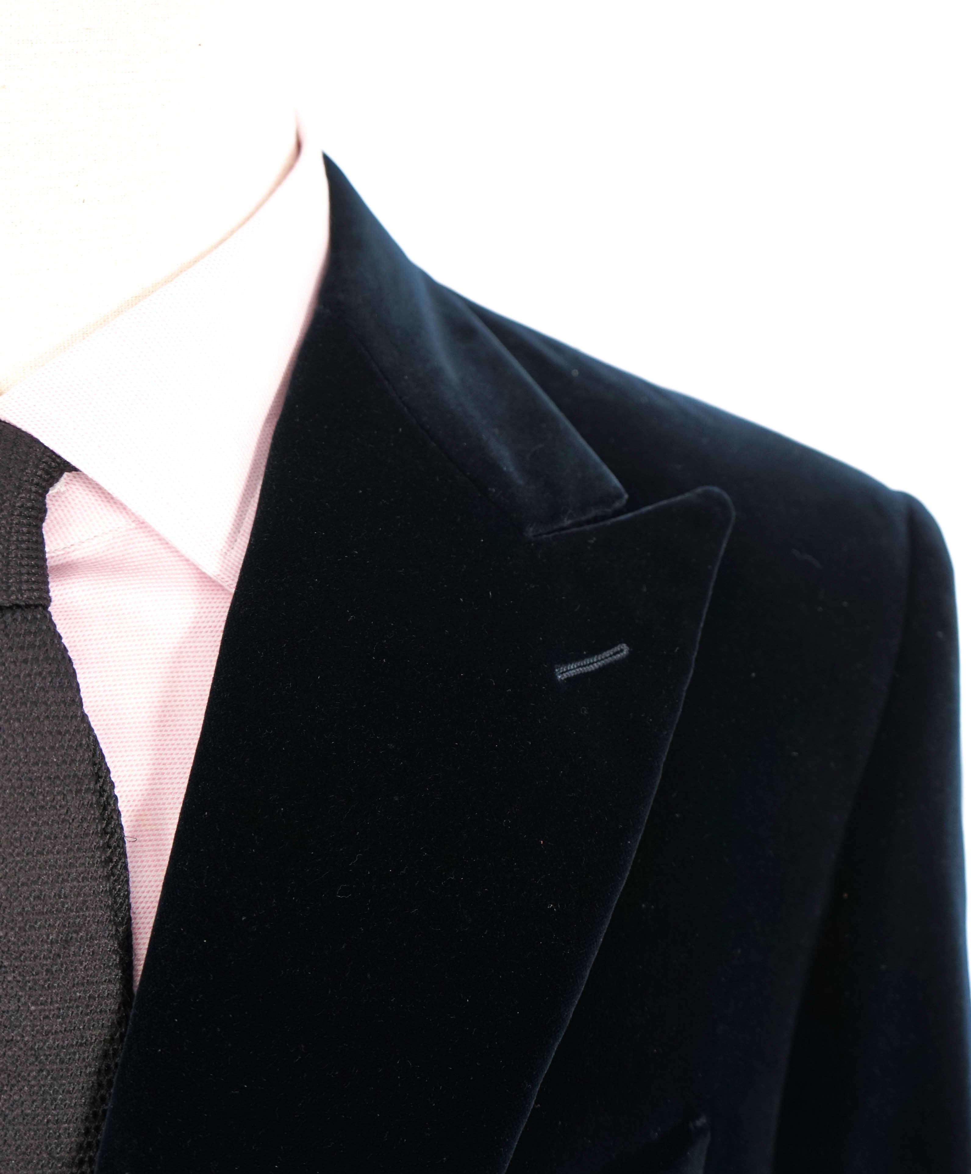 CANALI - Velvet Navy Dinner/Smoking Jacket - 44L