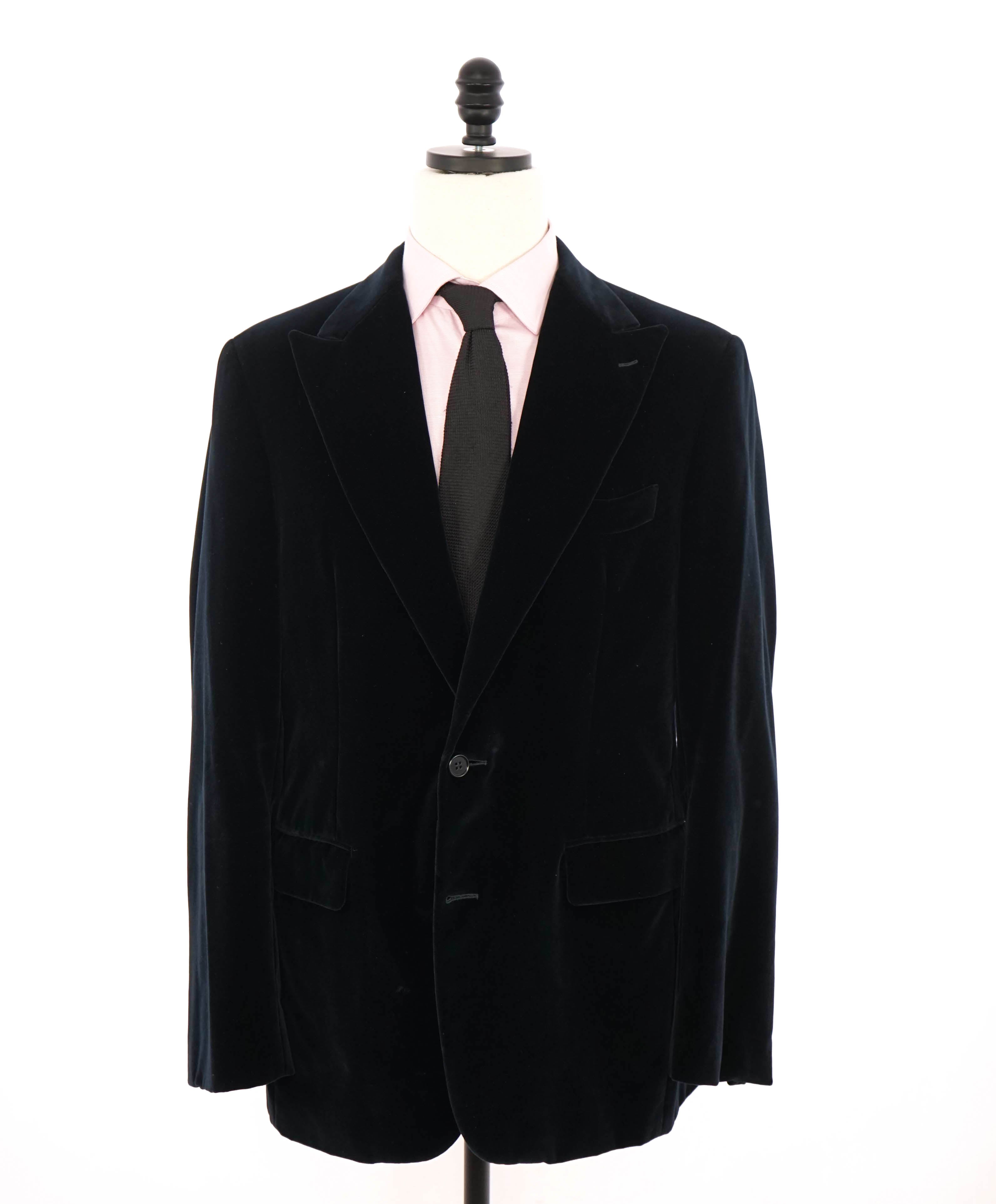 CANALI - Velvet Navy Dinner/Smoking Jacket - 44L