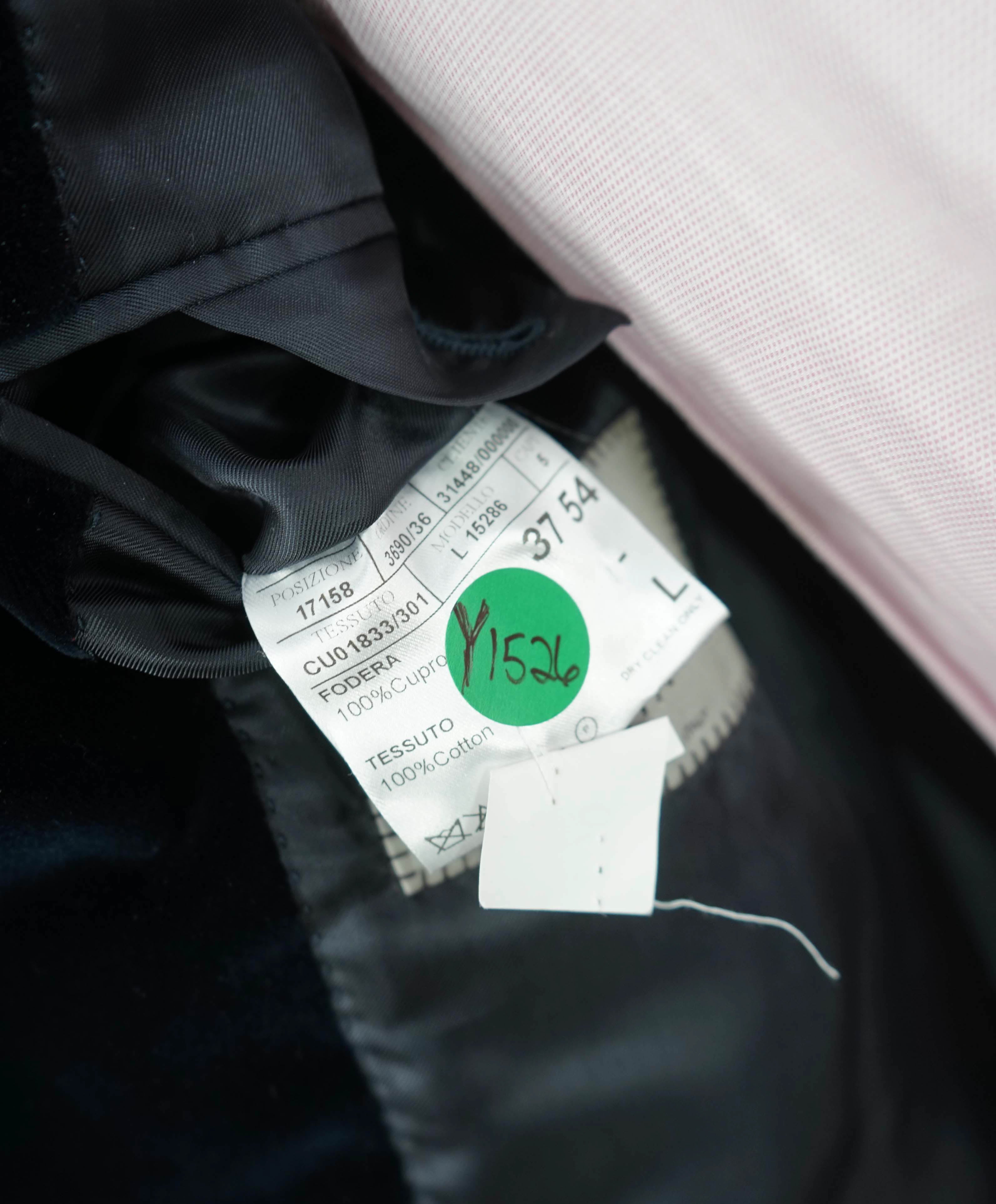 CANALI - Velvet Navy Dinner/Smoking Jacket - 44L