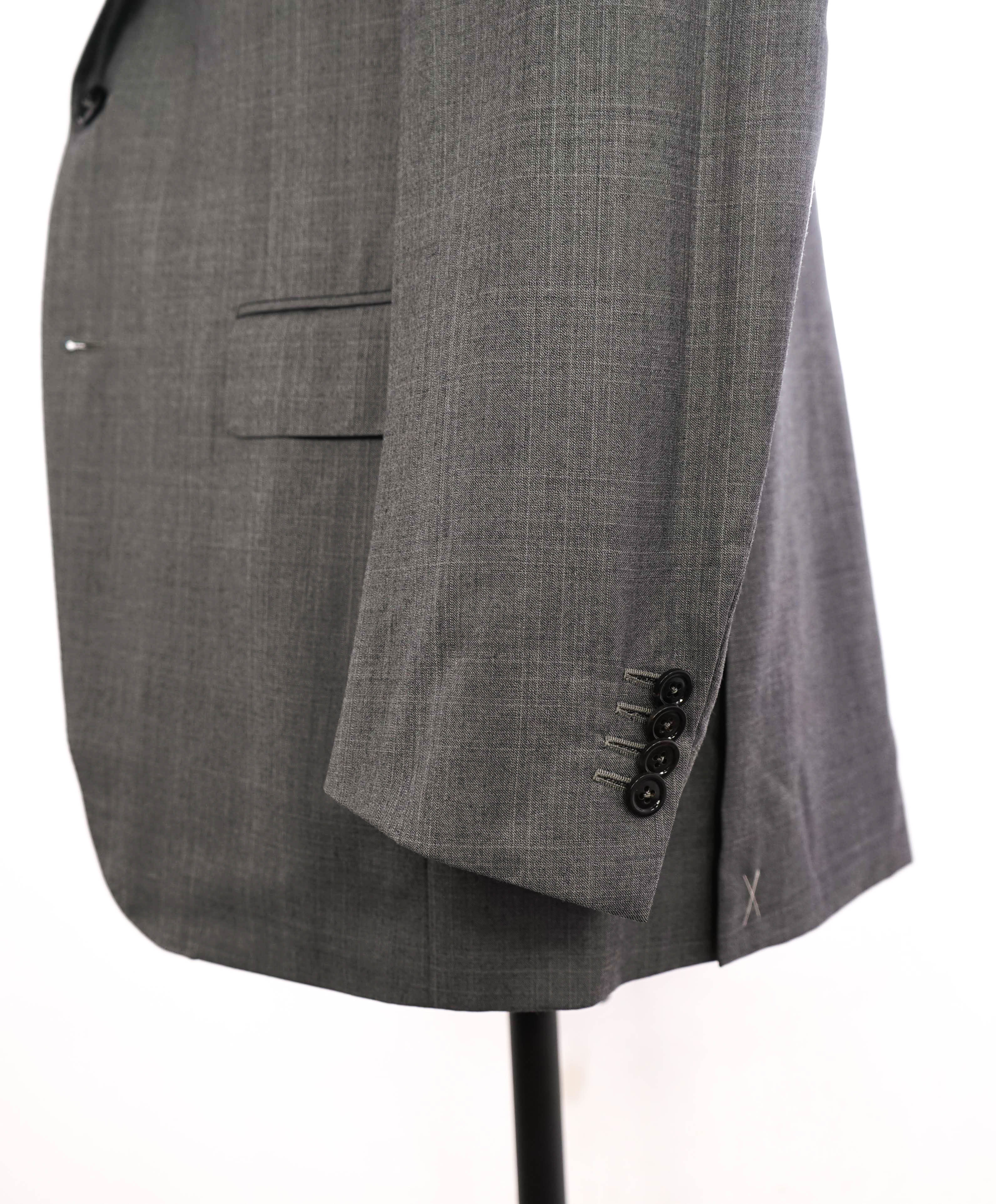 $3,595 ERMENEGILDO ZEGNA -"TROFEO 600" SILK Gray Check Blazer - 44R