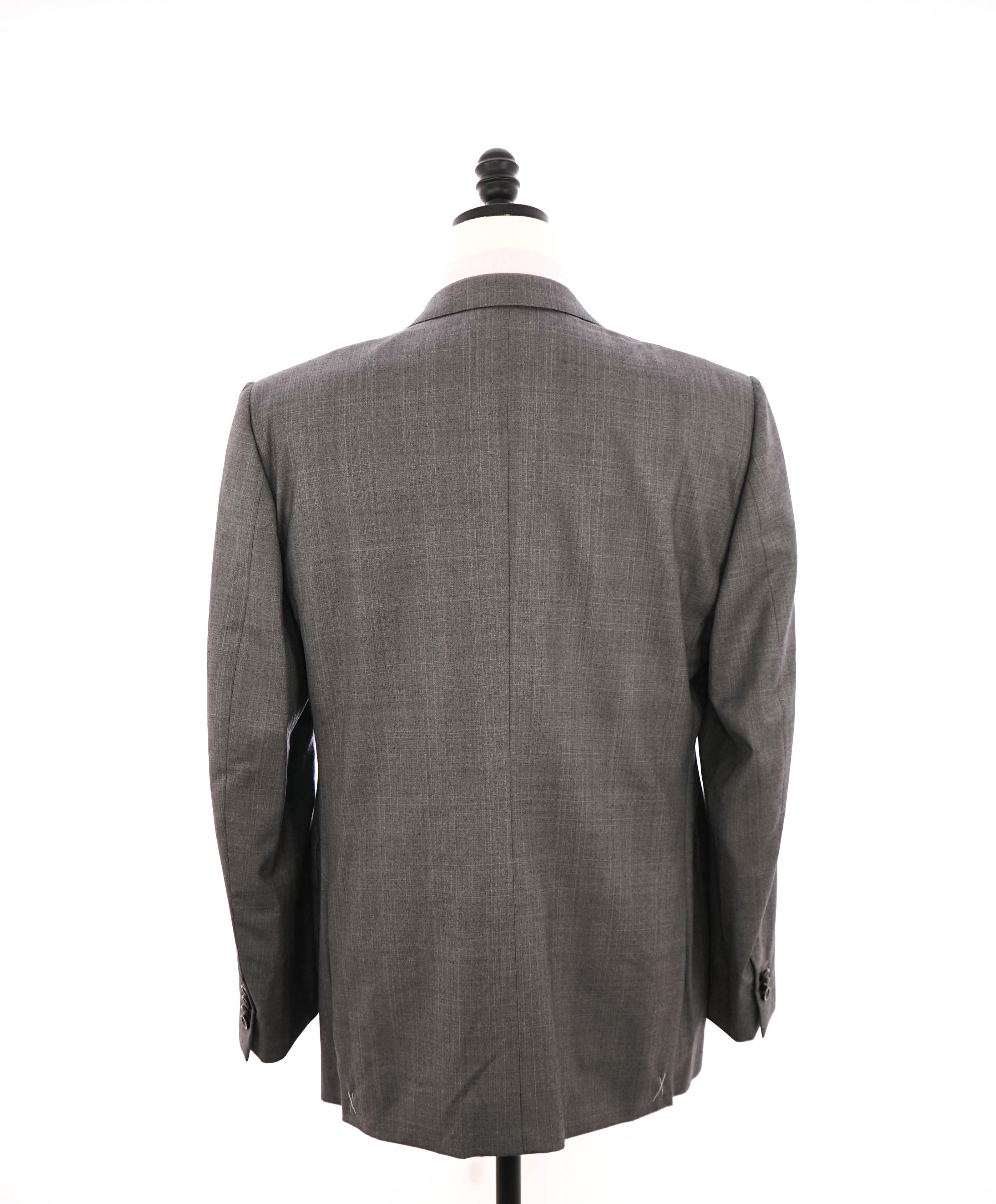 $3,595 ERMENEGILDO ZEGNA -"TROFEO 600" SILK Gray Check Blazer - 44R