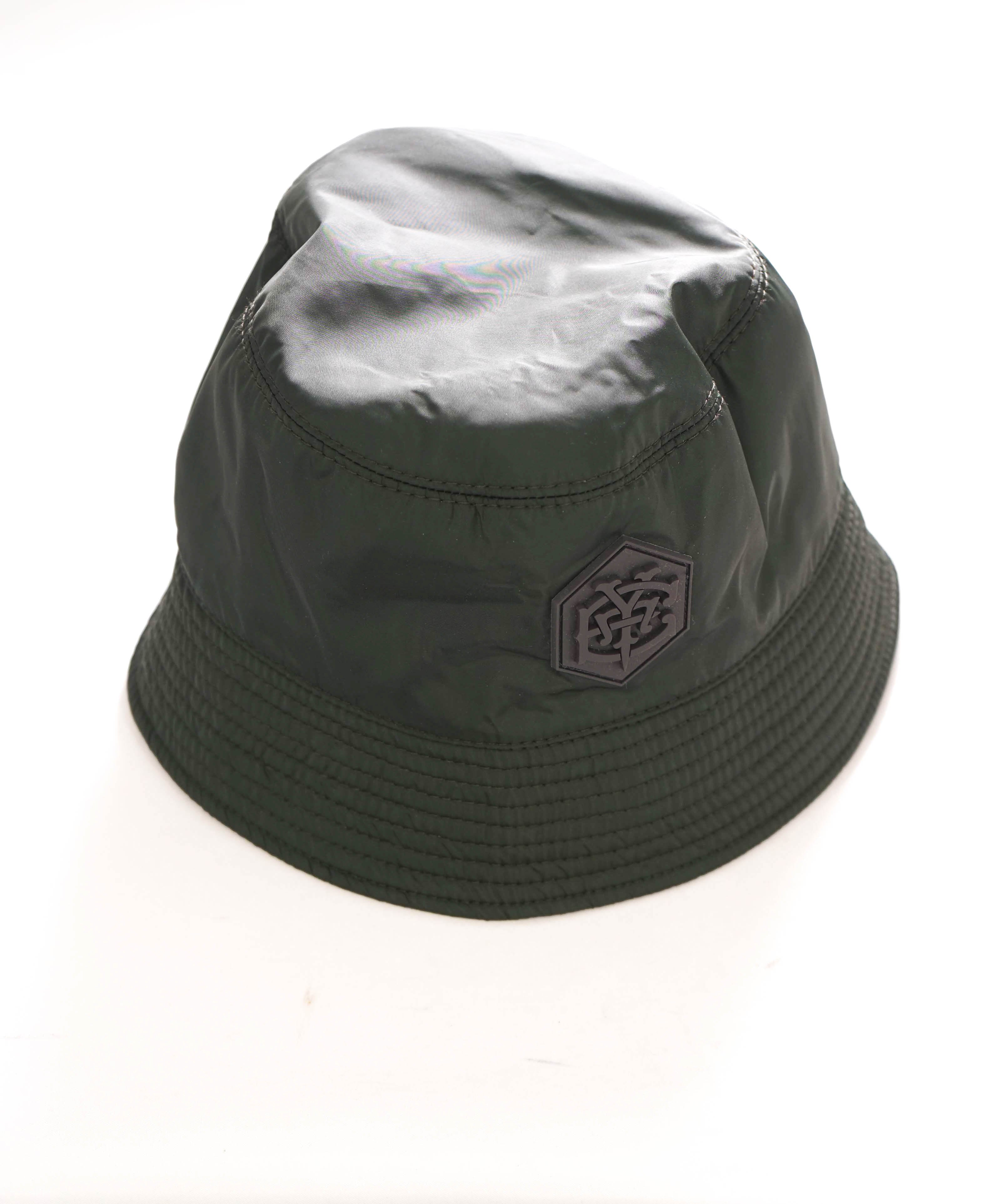 $395 ELEVENTY - Waterproof Green LOGO Front Bucket Hat Cap - N/A