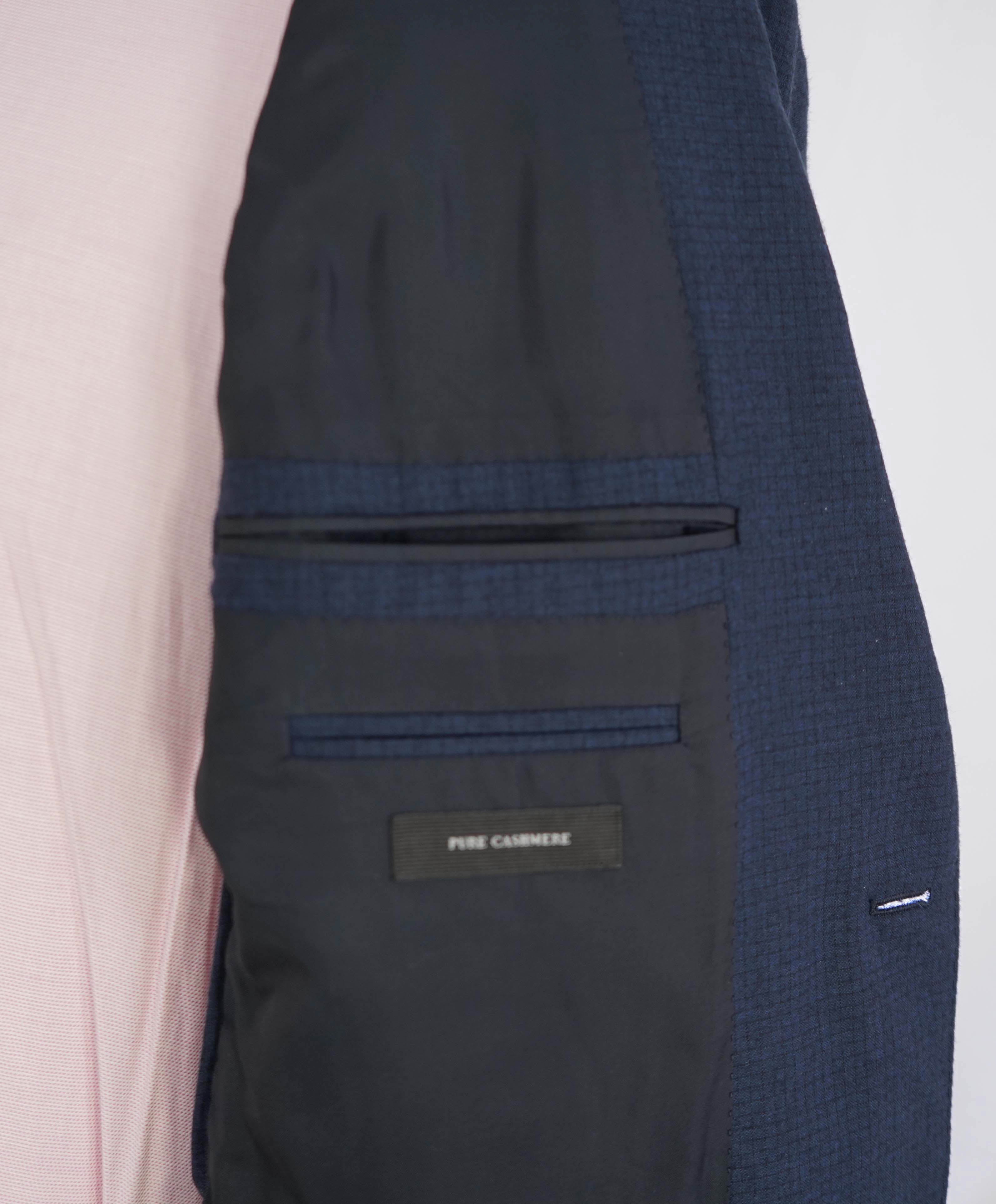 $5,995 ERMENEGILDO ZEGNA- *SU MISURA* Pure Cashmere Navy Blazer- 40R US (50EU)