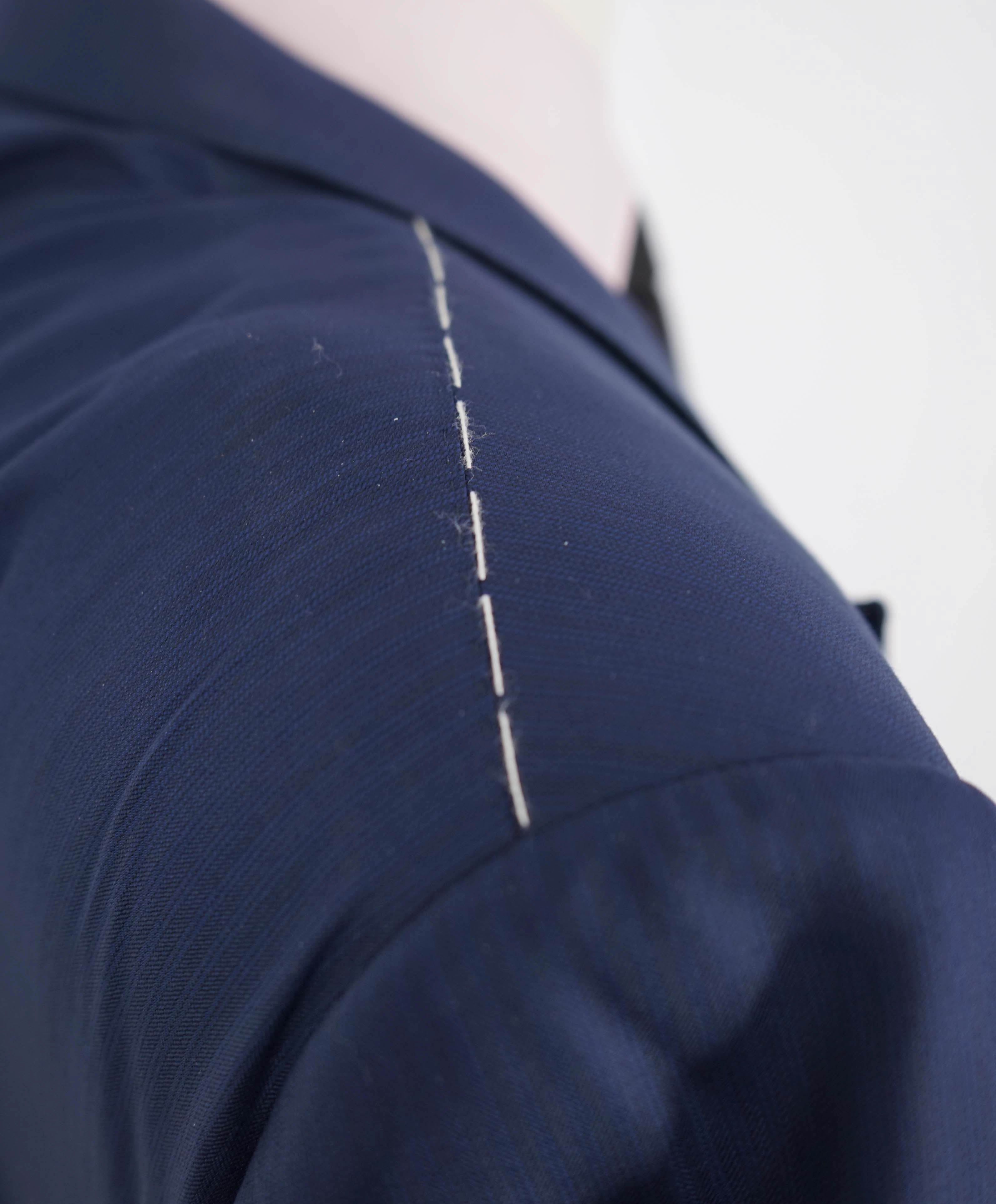 $4,650 ERMENEGILDO ZEGNA- *SU MISURA* Wool 15 MIL MIL 15 Blue Blazer- 54R US (64EU)