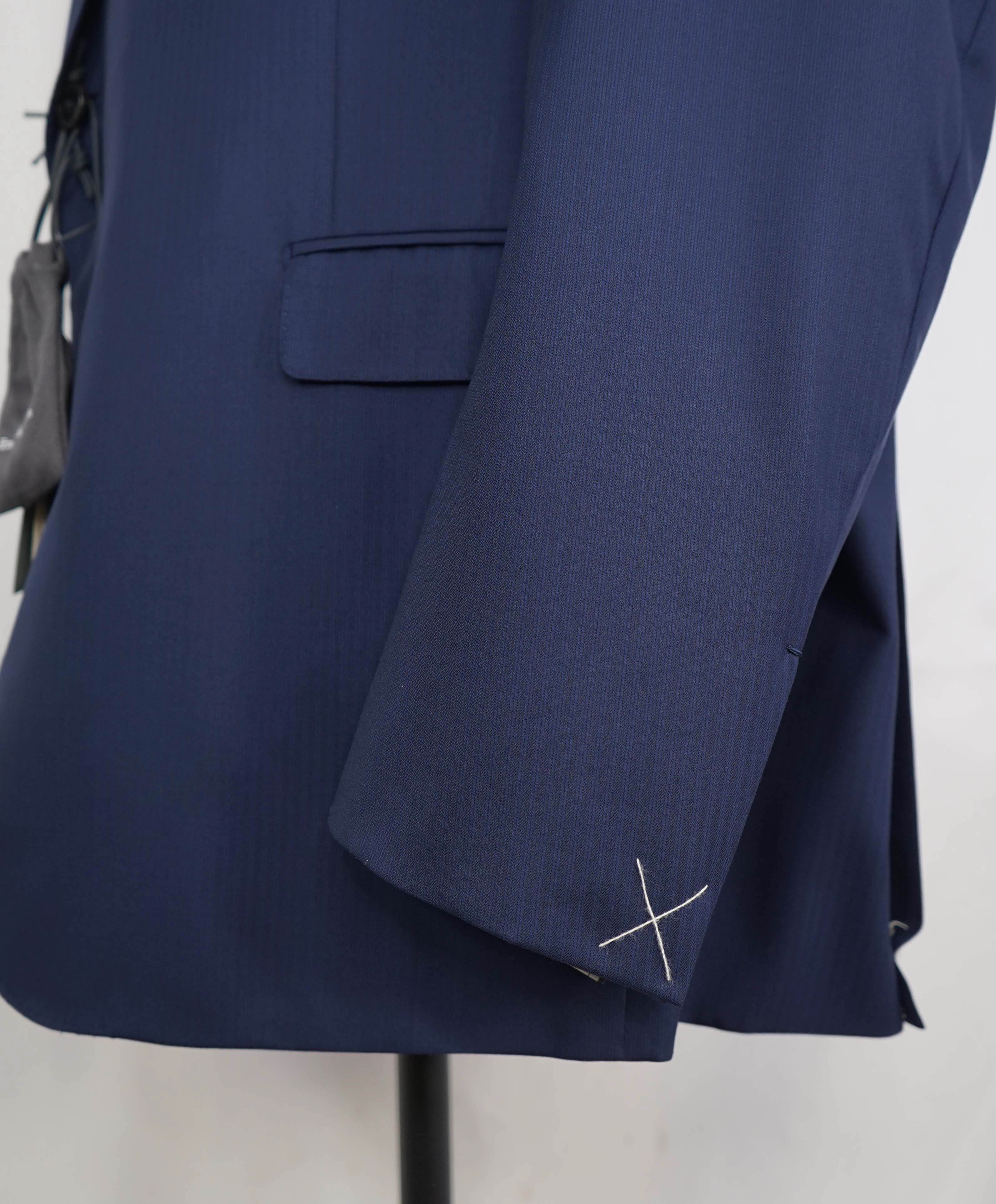 $4,650 ERMENEGILDO ZEGNA- *SU MISURA* Wool 15 MIL MIL 15 Blue Blazer- 54R US (64EU)