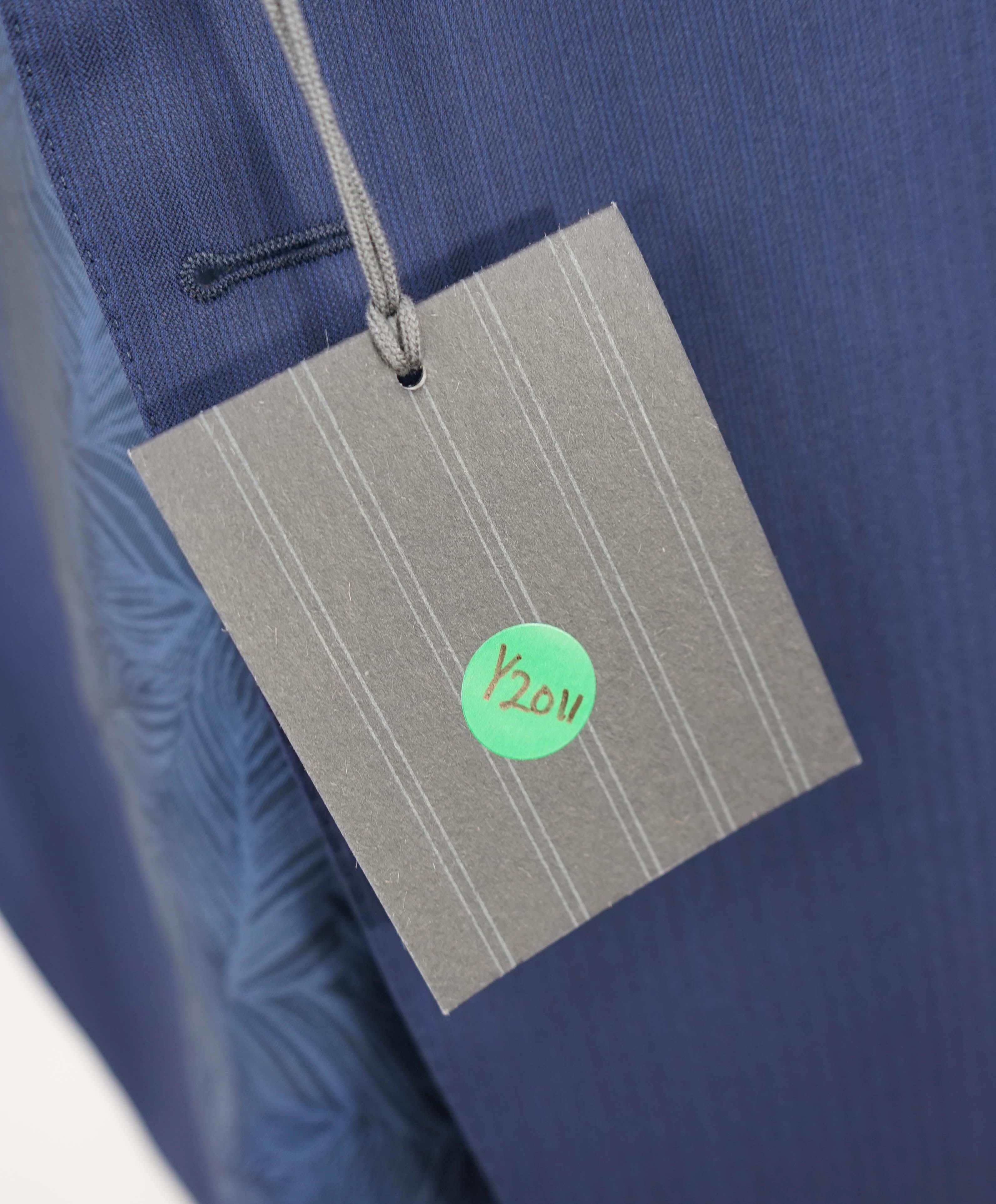 $4,650 ERMENEGILDO ZEGNA- *SU MISURA* Wool 15 MIL MIL 15 Blue Blazer- 54R US (64EU)