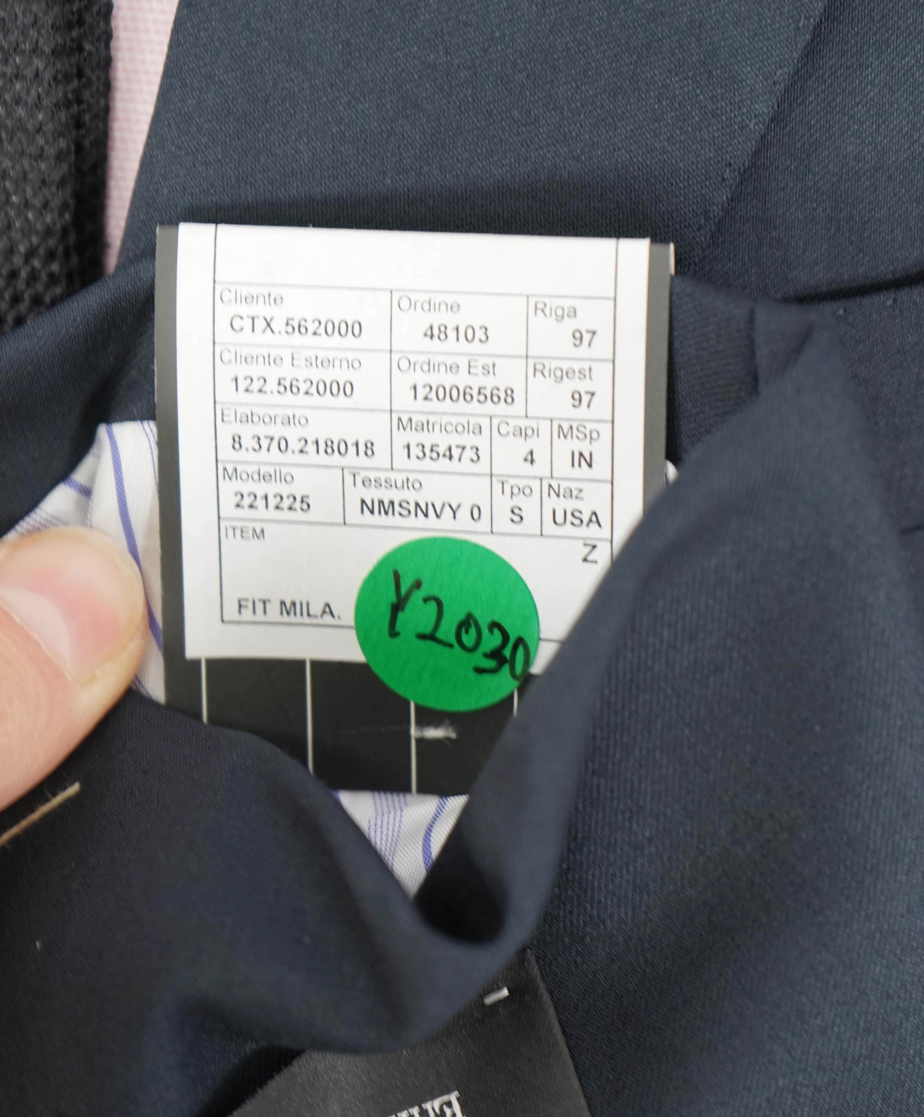 $3,295 ERMENEGILDO ZEGNA - “Multiseason" NAVY Solid Notch Lapel Blazer - 40L