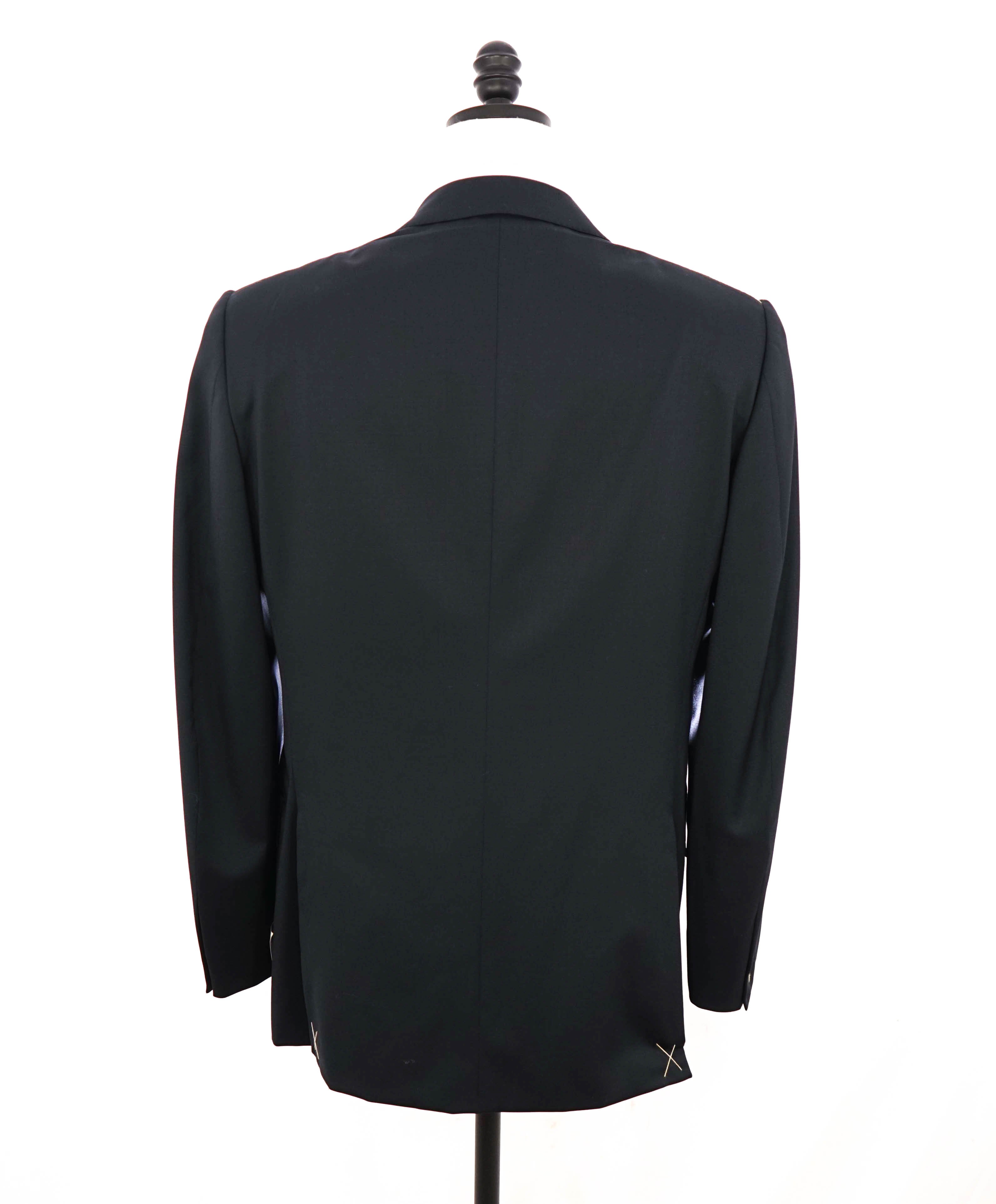 $3,295 ERMENEGILDO ZEGNA - “Multiseason" NAVY Solid Notch Lapel Blazer - 40L