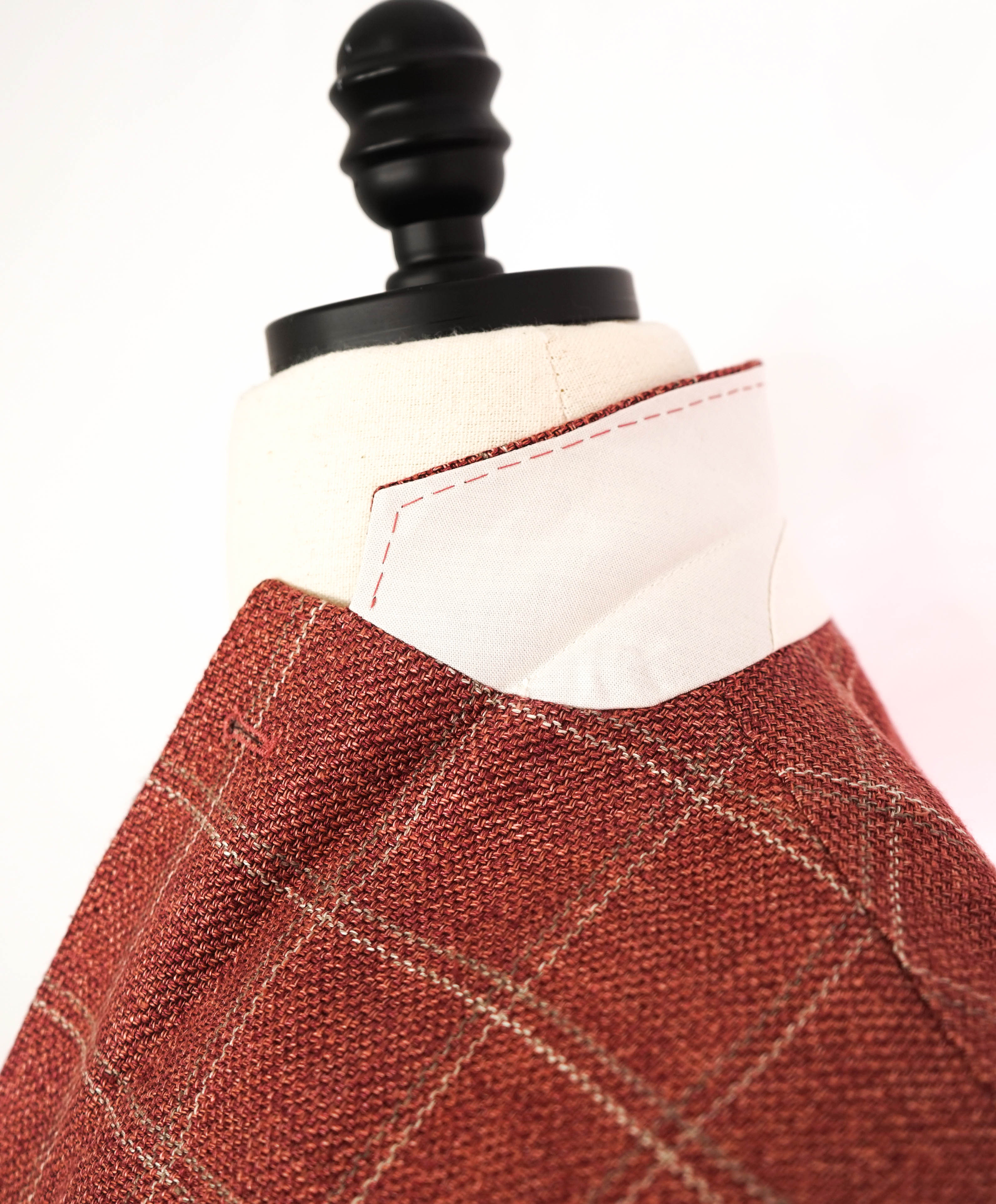 $1,595 CORNELIANI - Pink/Red LINEN/WOOL Logo Blazer - 40R