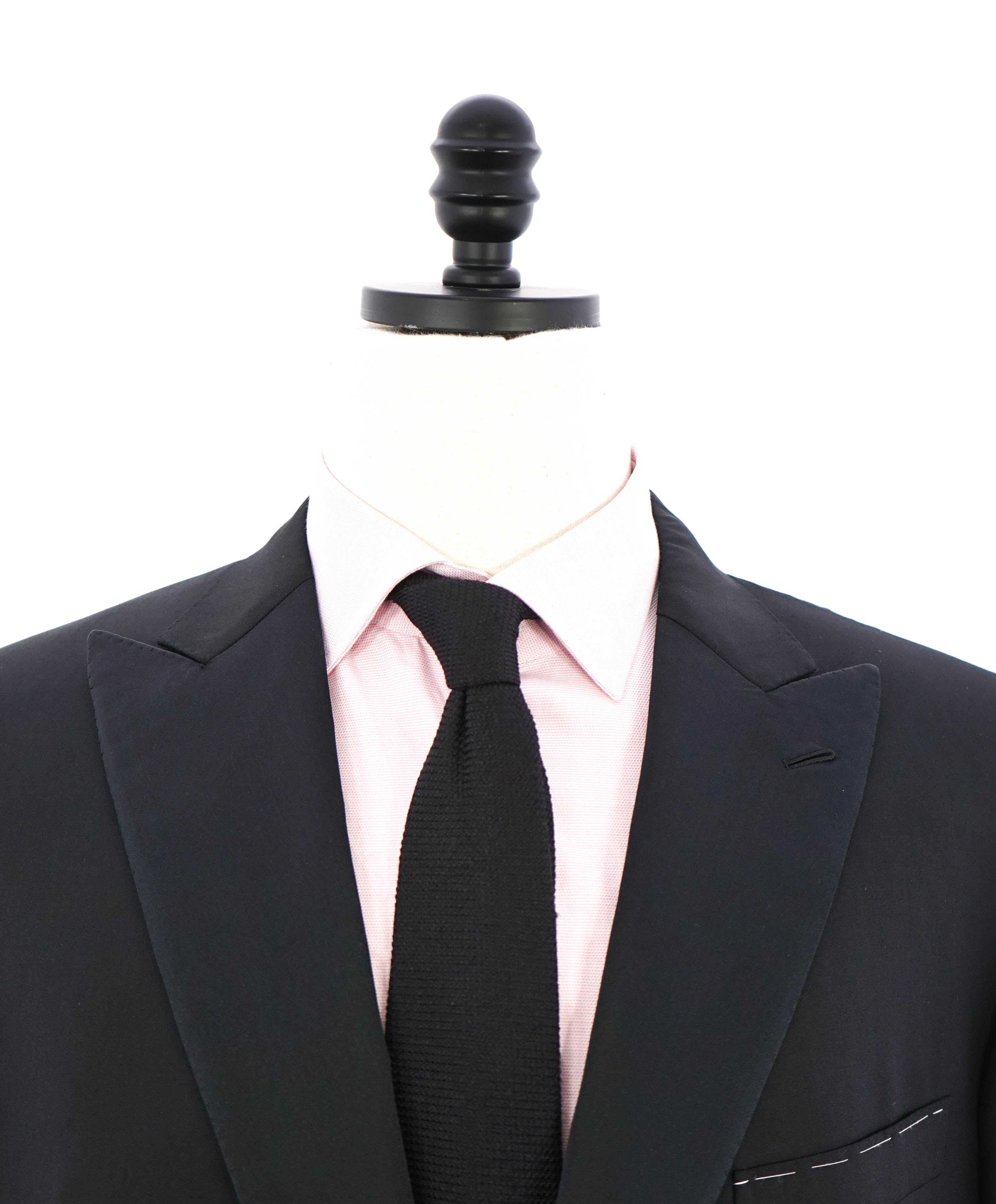 BRIONI - *CELEB FAVORITE* Hand Made Italy Black Peak Lapel Tuxedo - 48R