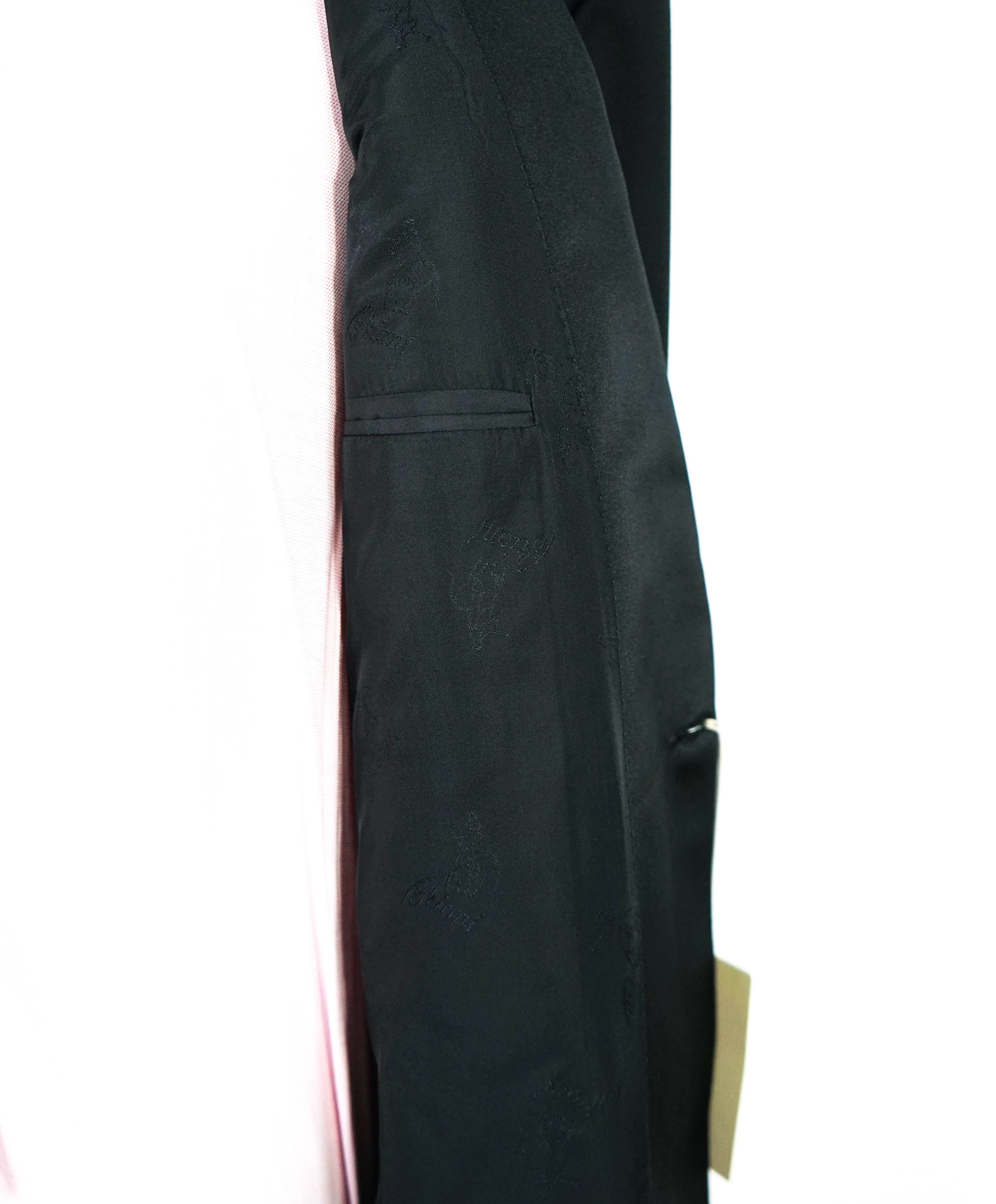 BRIONI - *CELEB FAVORITE* Hand Made Italy Black Peak Lapel Tuxedo - 48R