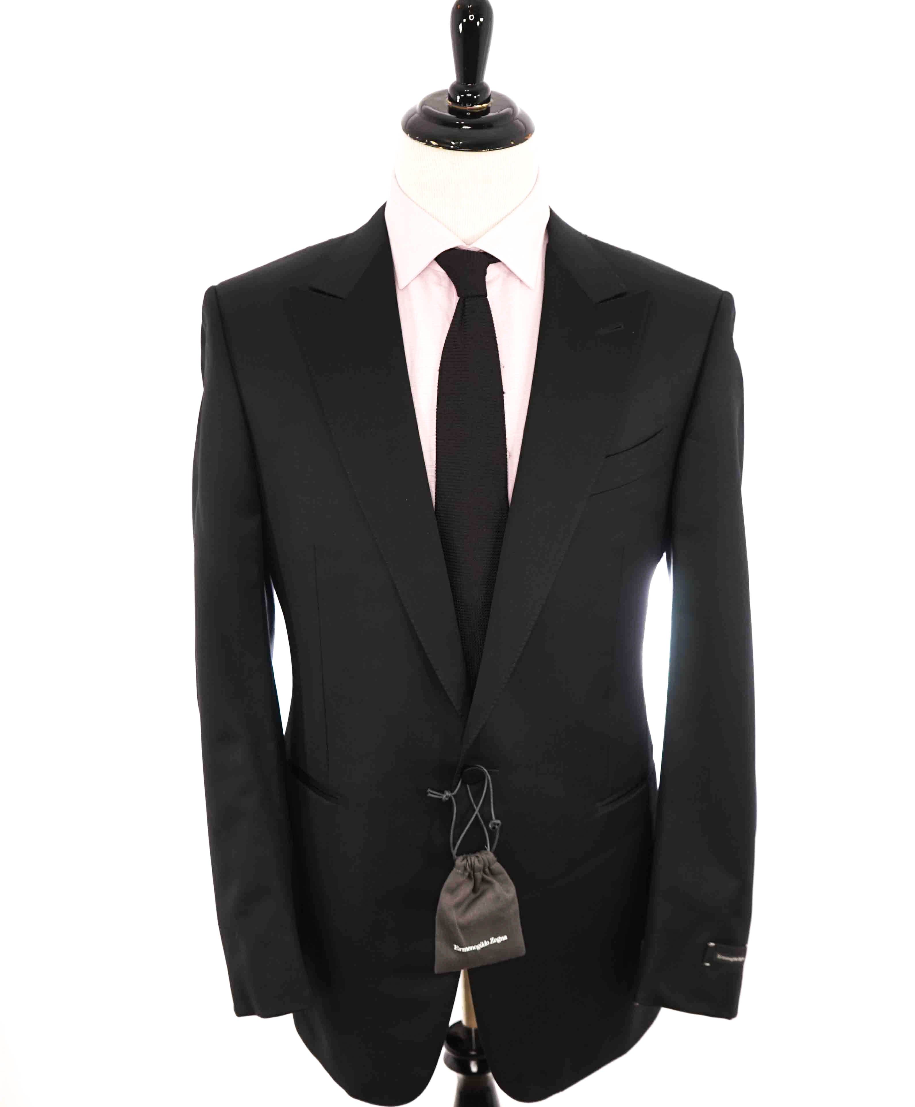 $3,995 ERMENEGILDO ZEGNA -"MICRONSPHERE MILA" PEAK LAPEL Tuxedo - 42R