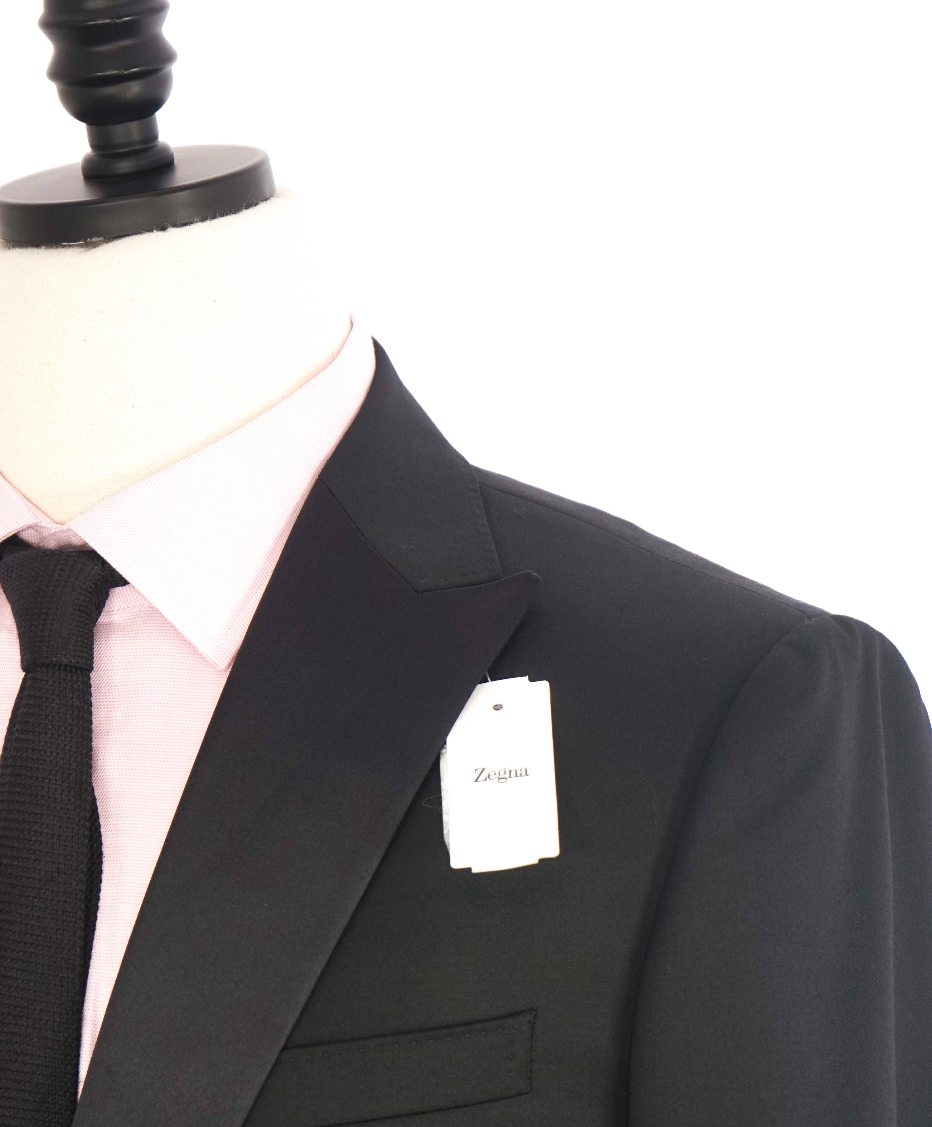 $1,570 Z ZEGNA - Black Peak Lapel 1-Button 2-Piece Tuxedo - 40L