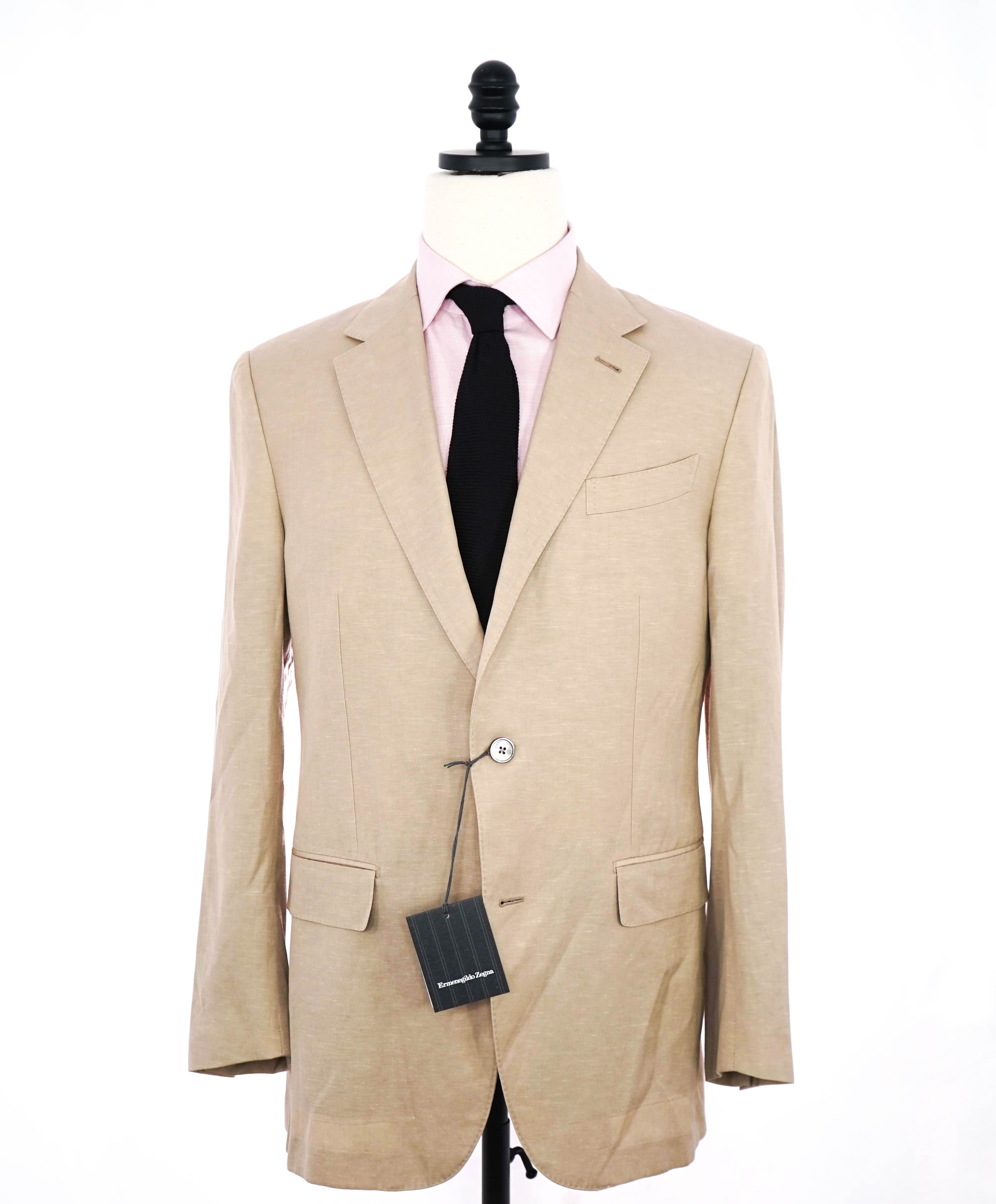 $3,295 ERMENEGILDO ZEGNA - *TROFEO* Wool/Linen Blazer - 42R