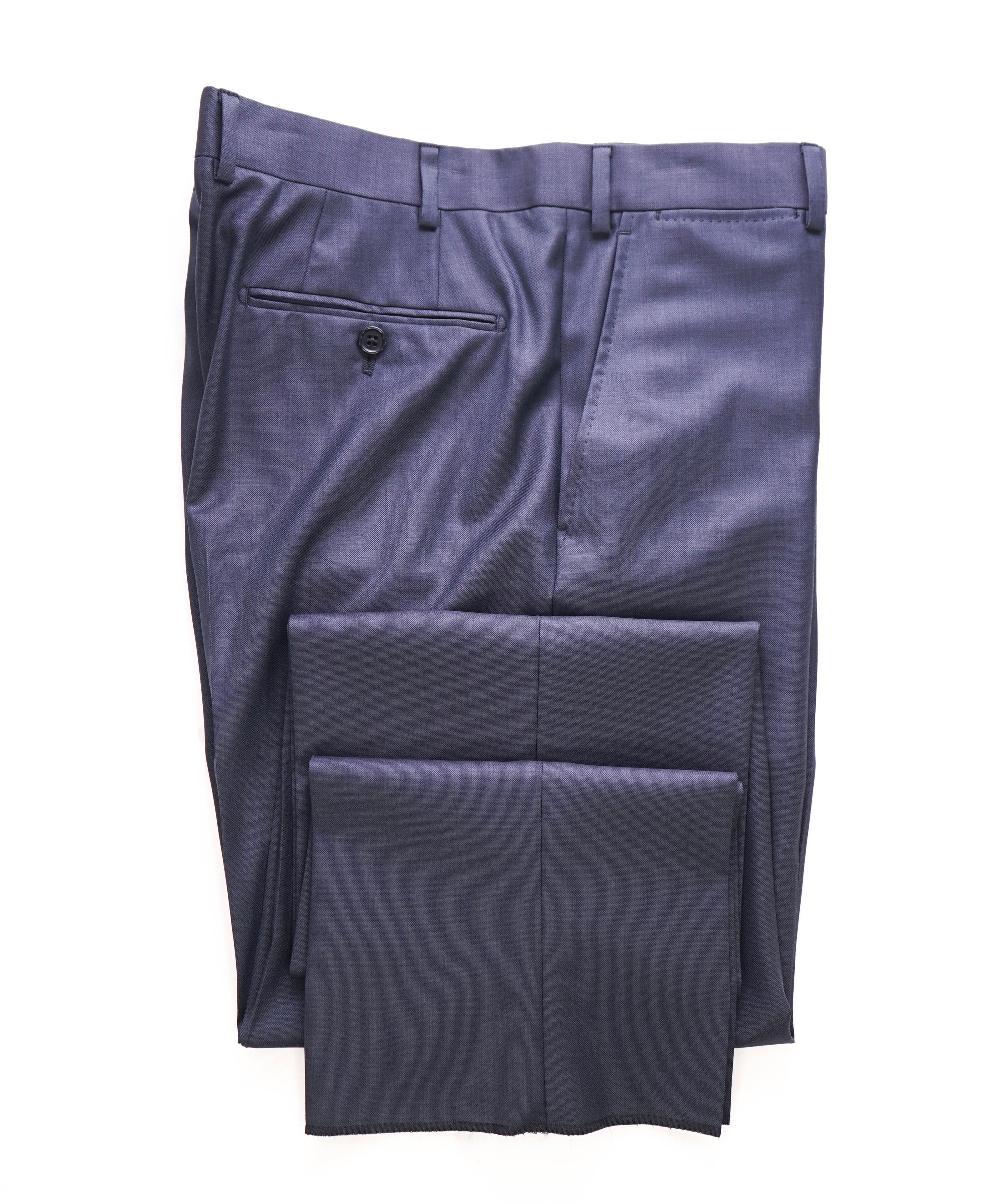 ARMANI COLLEZIONI - Steel Blue *CLOSET STAPLE* Flat Front Dress Pants - 34W