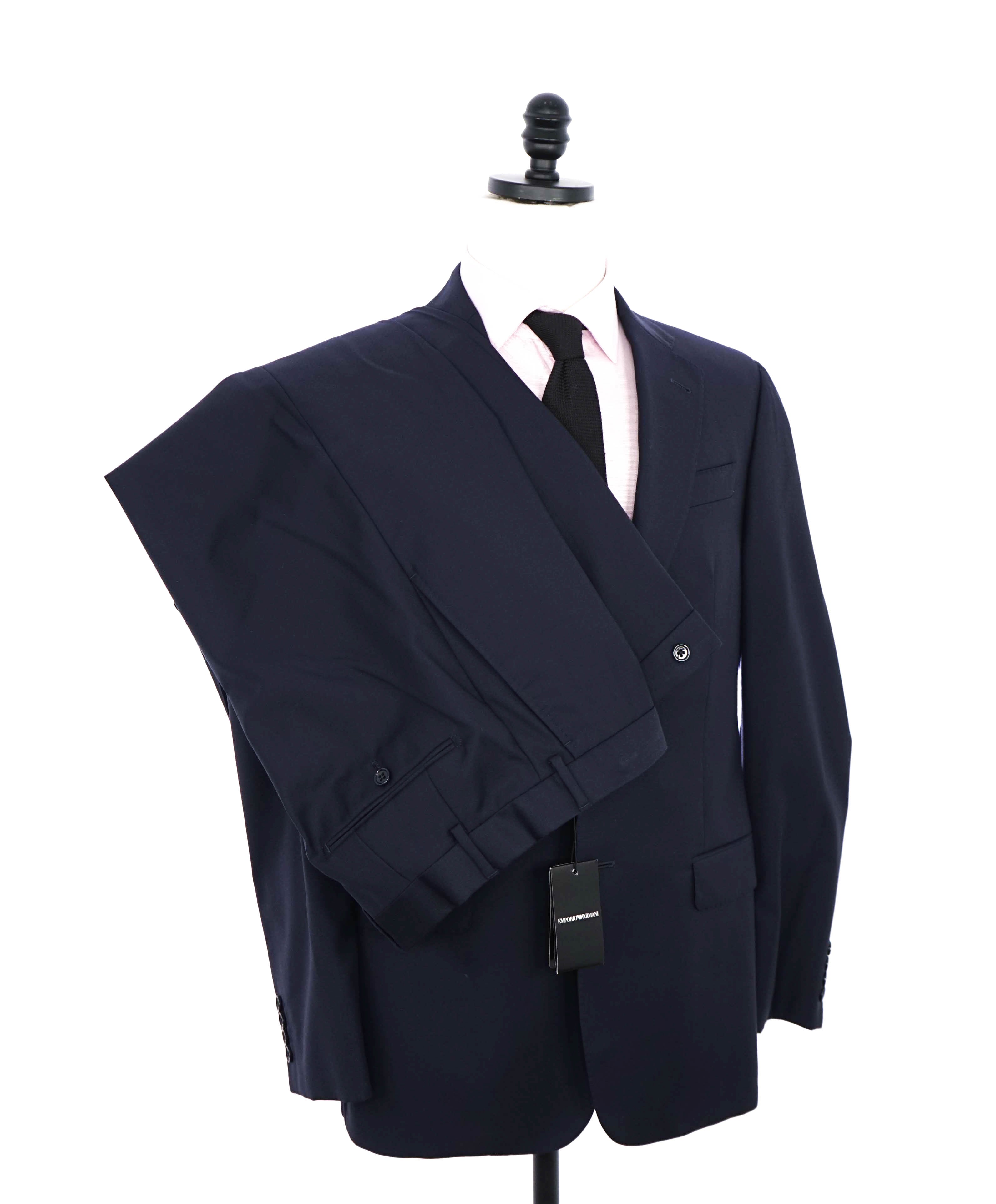 $1,995 EMPORIO ARMANI -Super 130's “M LINE” Navy Suit - 40R 35W