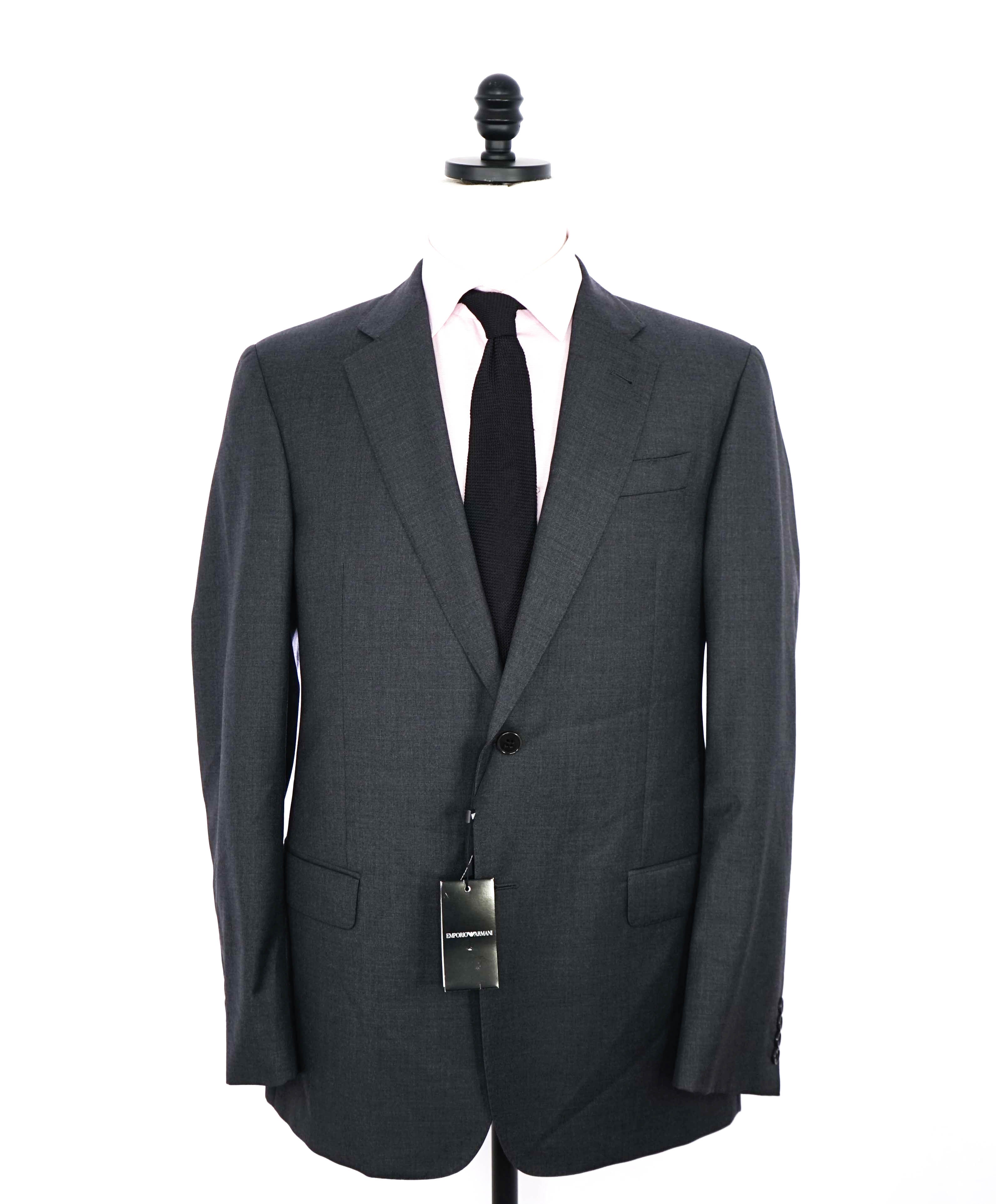 $1,995 EMPORIO ARMANI -Super 130's “G LINE” Gray Suit - 42L