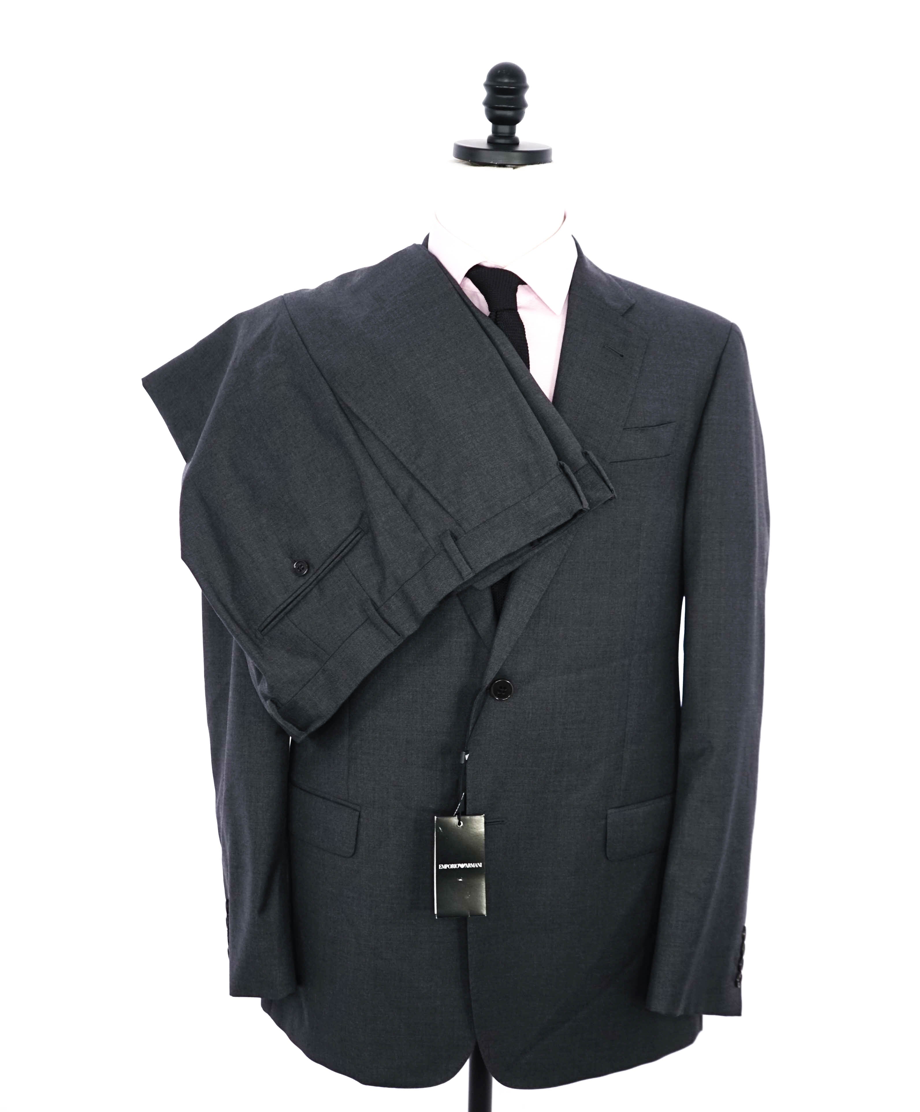 $1,995 EMPORIO ARMANI -Super 130's “G LINE” Gray Suit - 42L