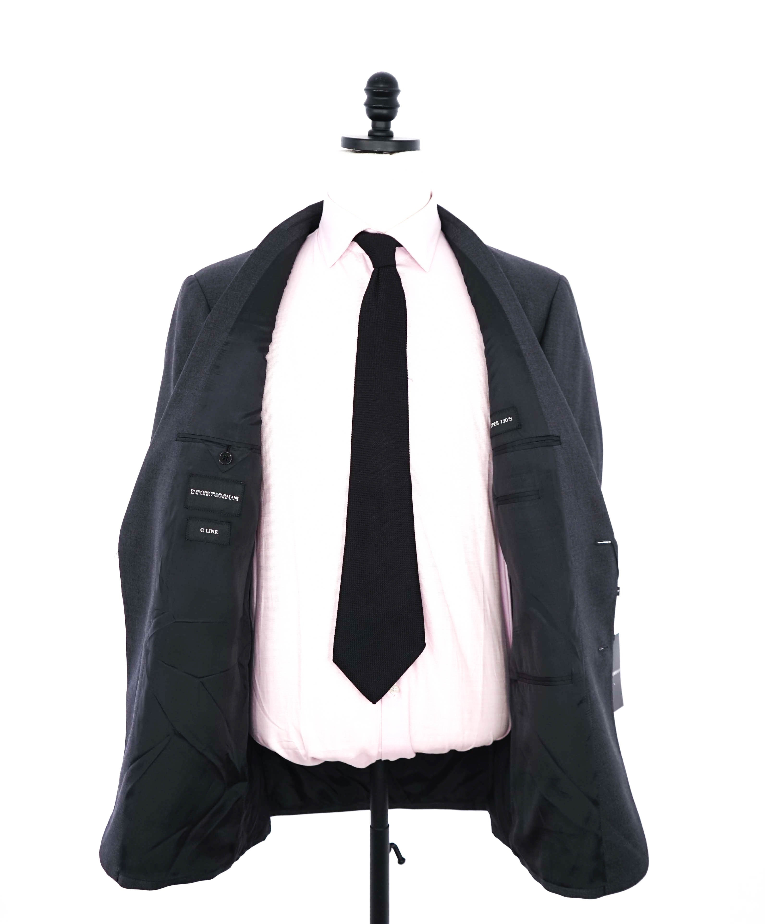 $1,995 EMPORIO ARMANI -Super 130's “G LINE” Gray Suit - 42L
