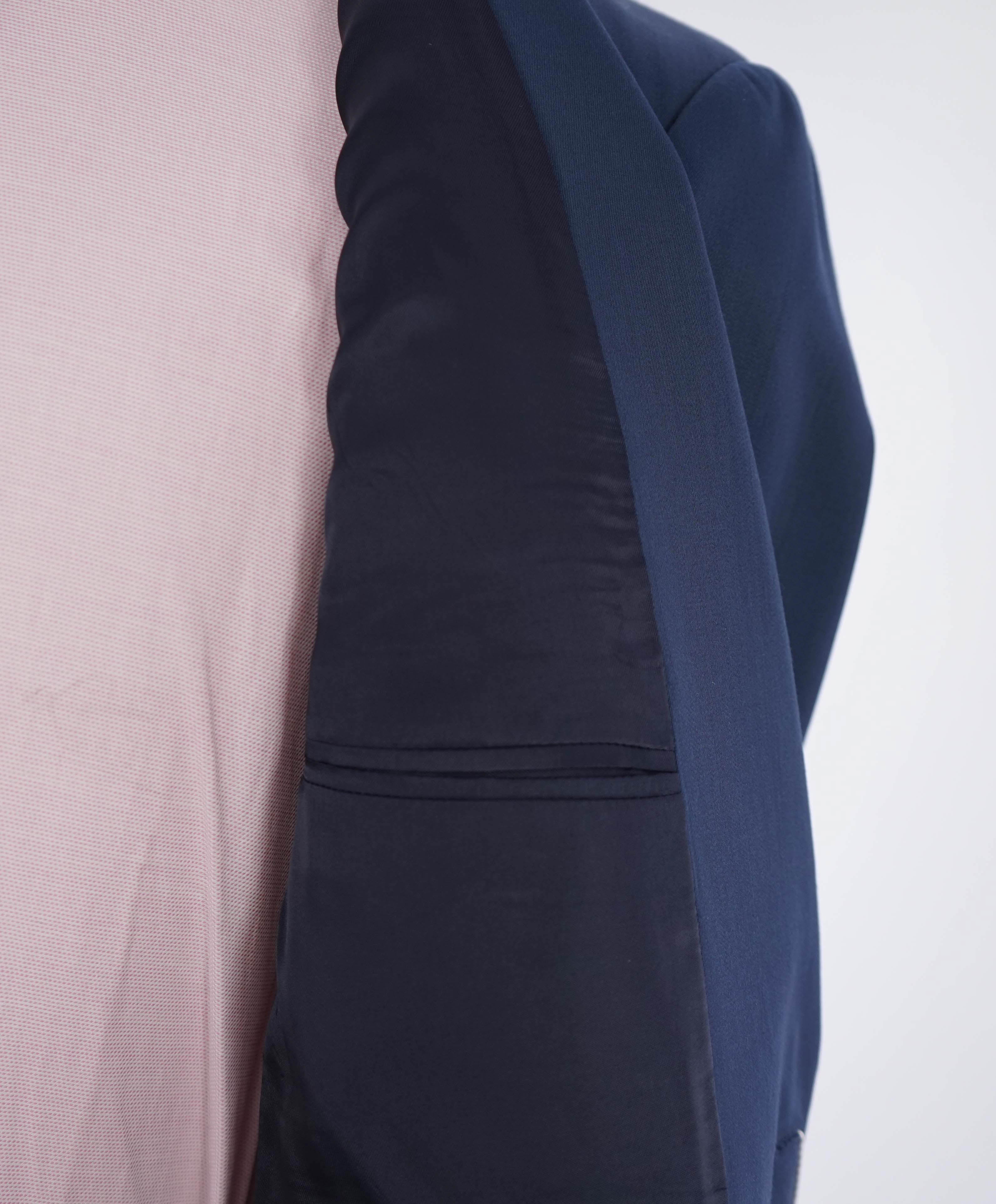 ARMANI COLLEZIONI - Cobalt Blue 2-Button Notch Lapel Suit - 40R