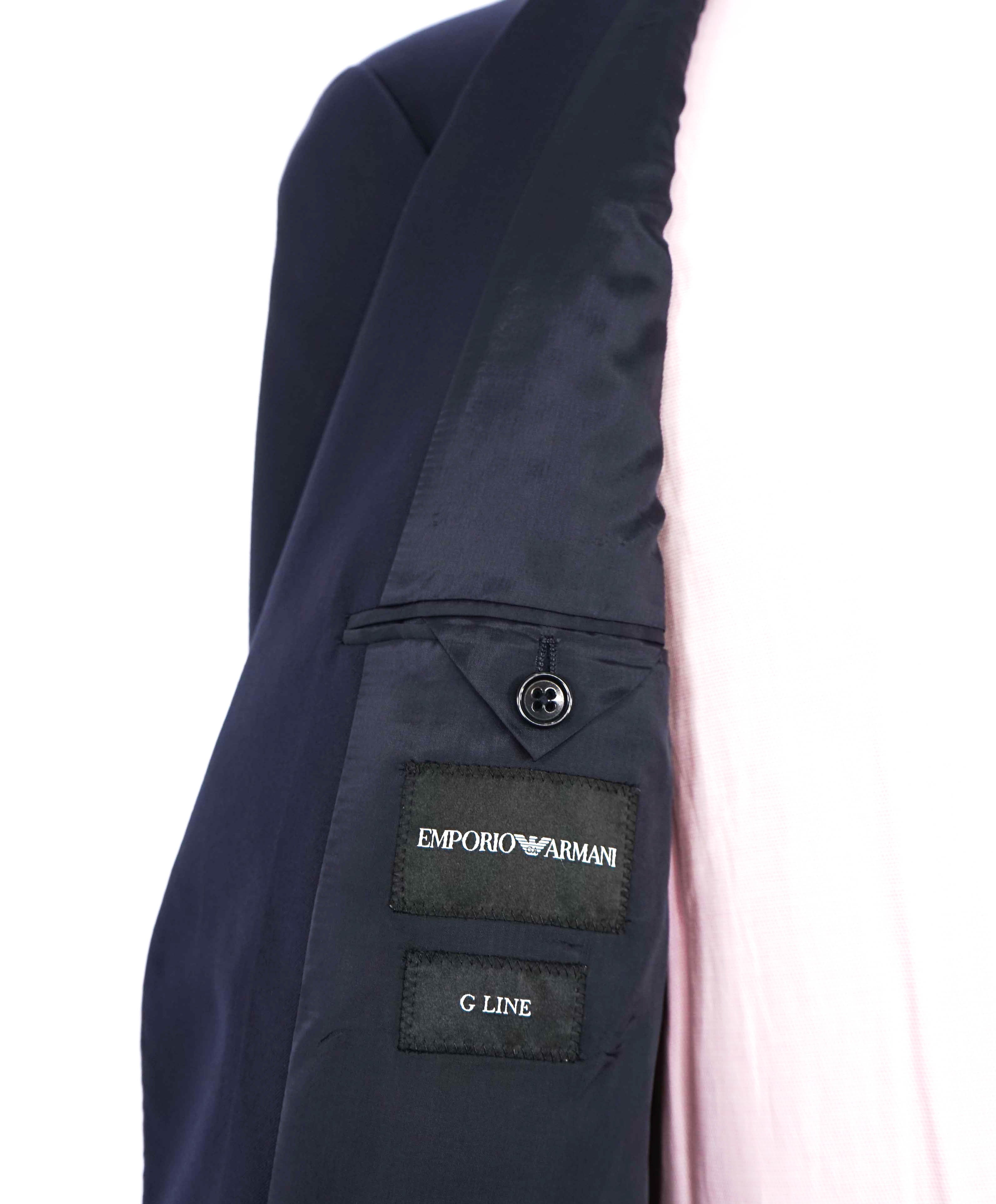 $1,995 EMPORIO ARMANI -Super 130's “G LINE” Navy Suit - 40R