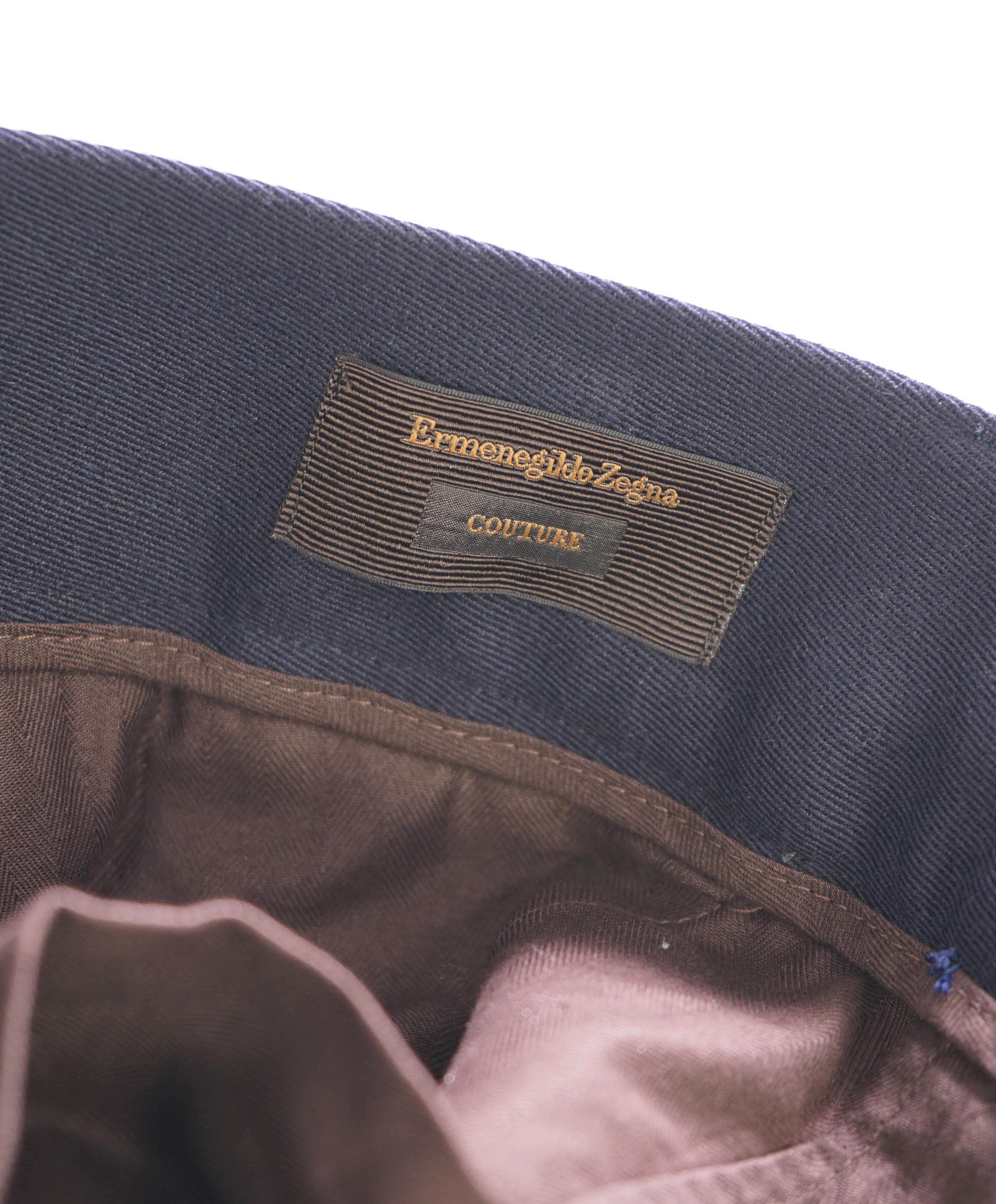 $1,395 ERMENEGILDO ZEGNA COUTURE XXX - Navy Wool Jogger Pants - 33W