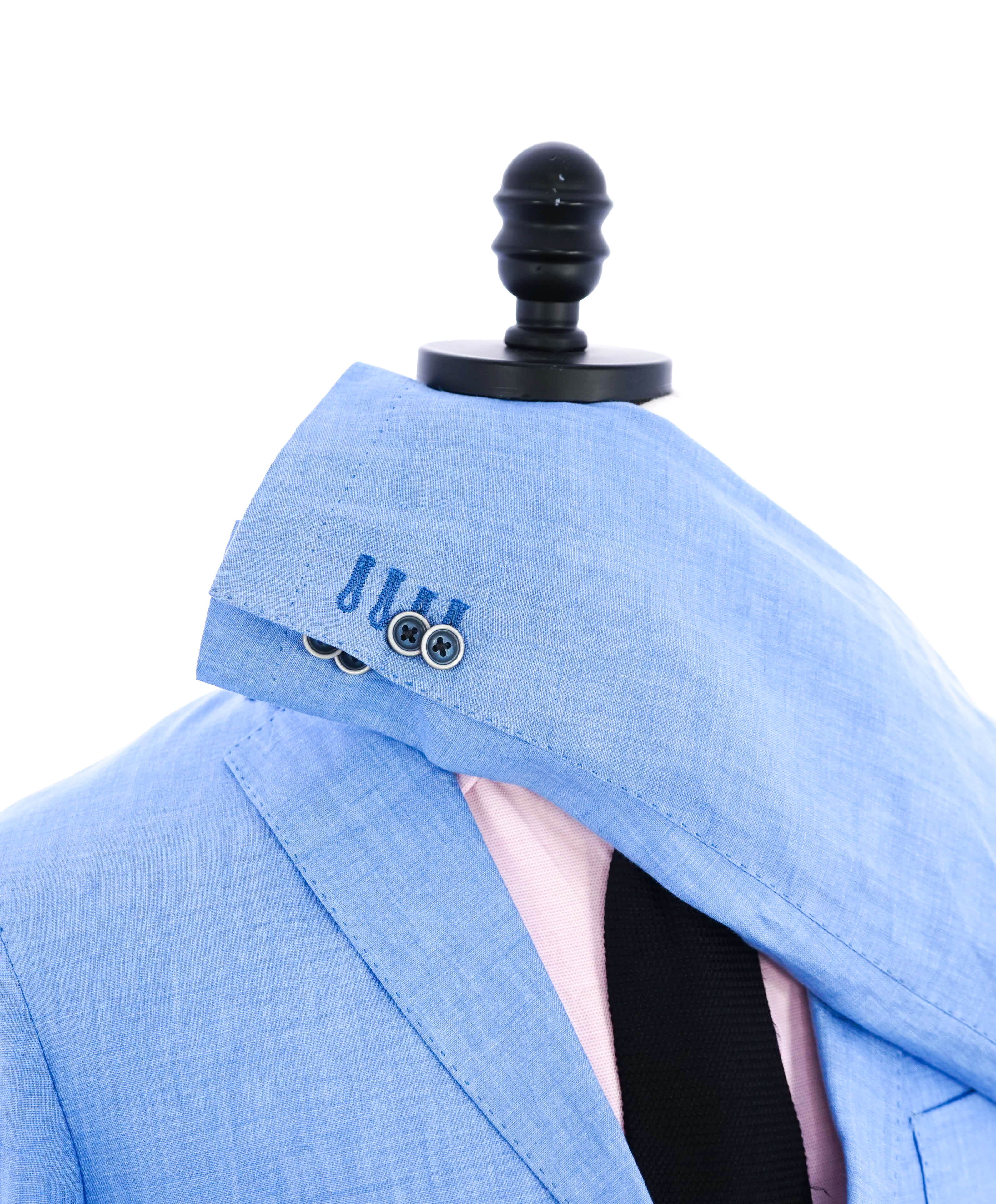 CORNELIANI - ID Semi-Lined Baby Blue Light LINEN Summer Blazer - 38R