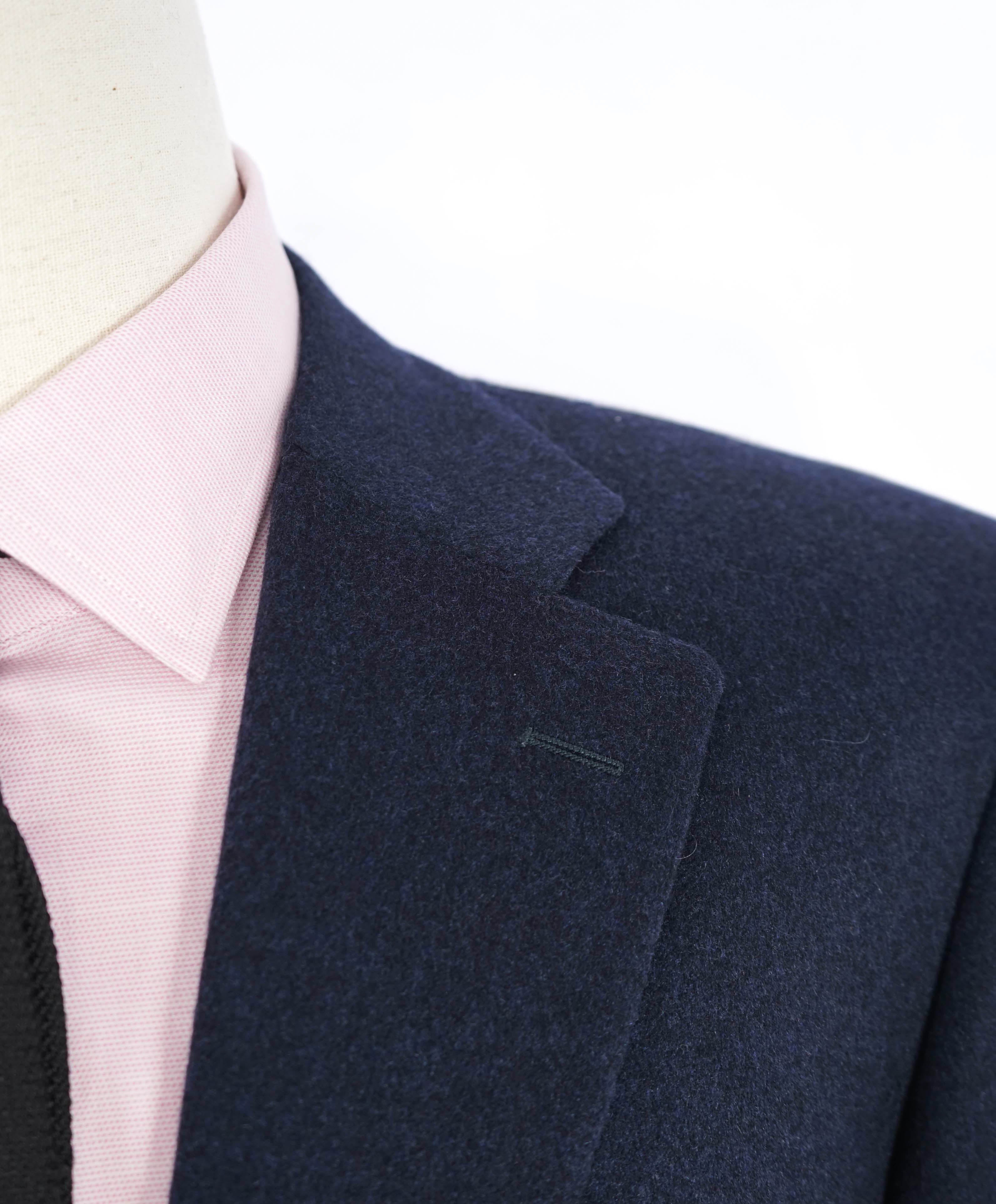 $3,495 CANALI - "EXCLUSIVE" Pure CAHSMERE Navy Blazer - 44R