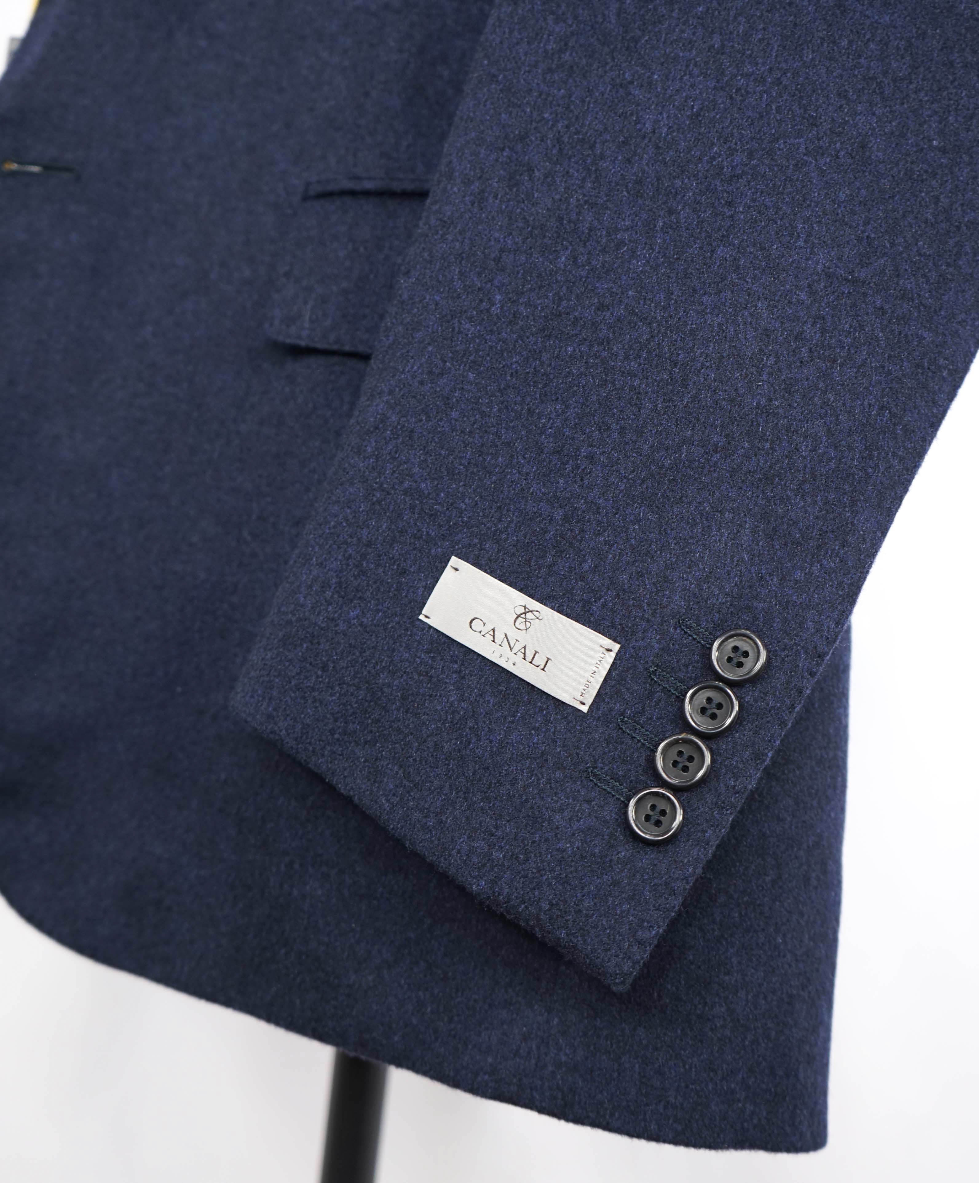 $3,495 CANALI - "EXCLUSIVE" Pure CAHSMERE Navy Blazer - 44R