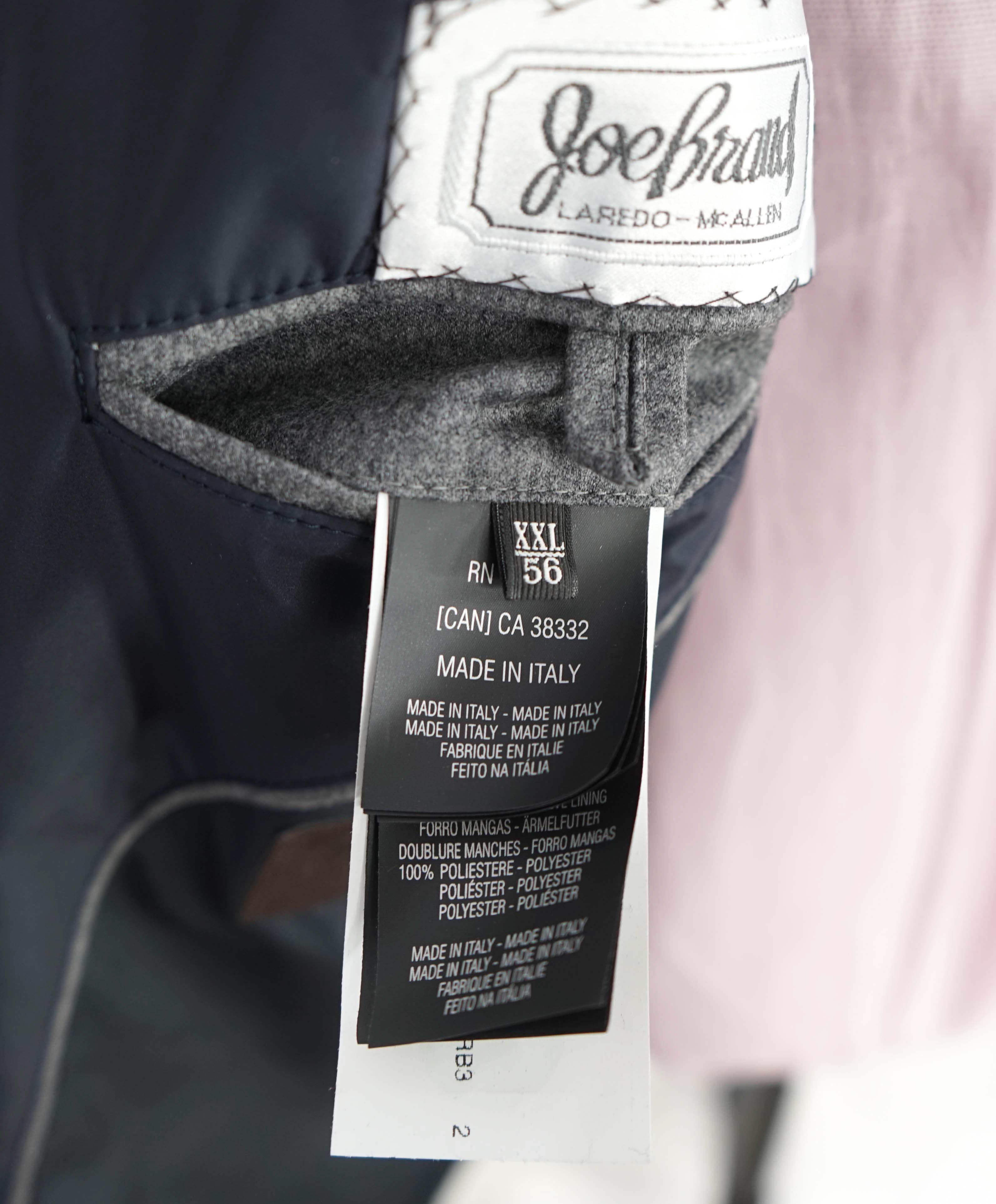 $2,295 ERMENEGILDO ZEGNA - Blue Suede Detail Light (Waterproof) Coat - 46R (XXL)