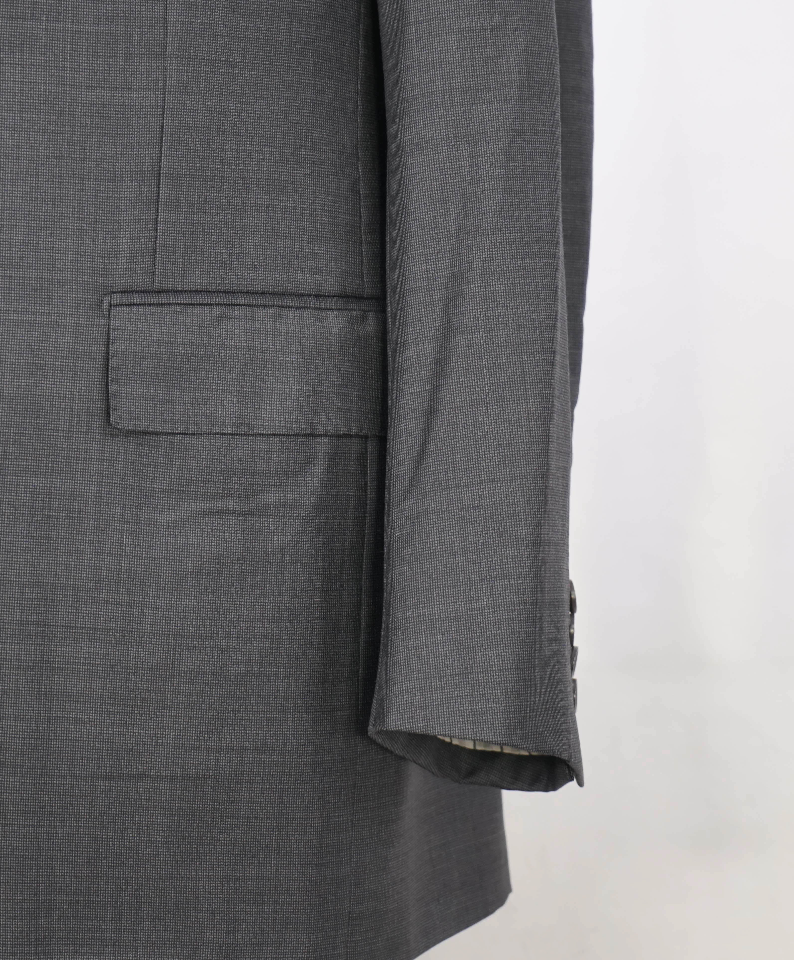 $3,290 ERMENEGILDO ZEGNA- “TORFEO” Gray Birdseye Blazer- 44R