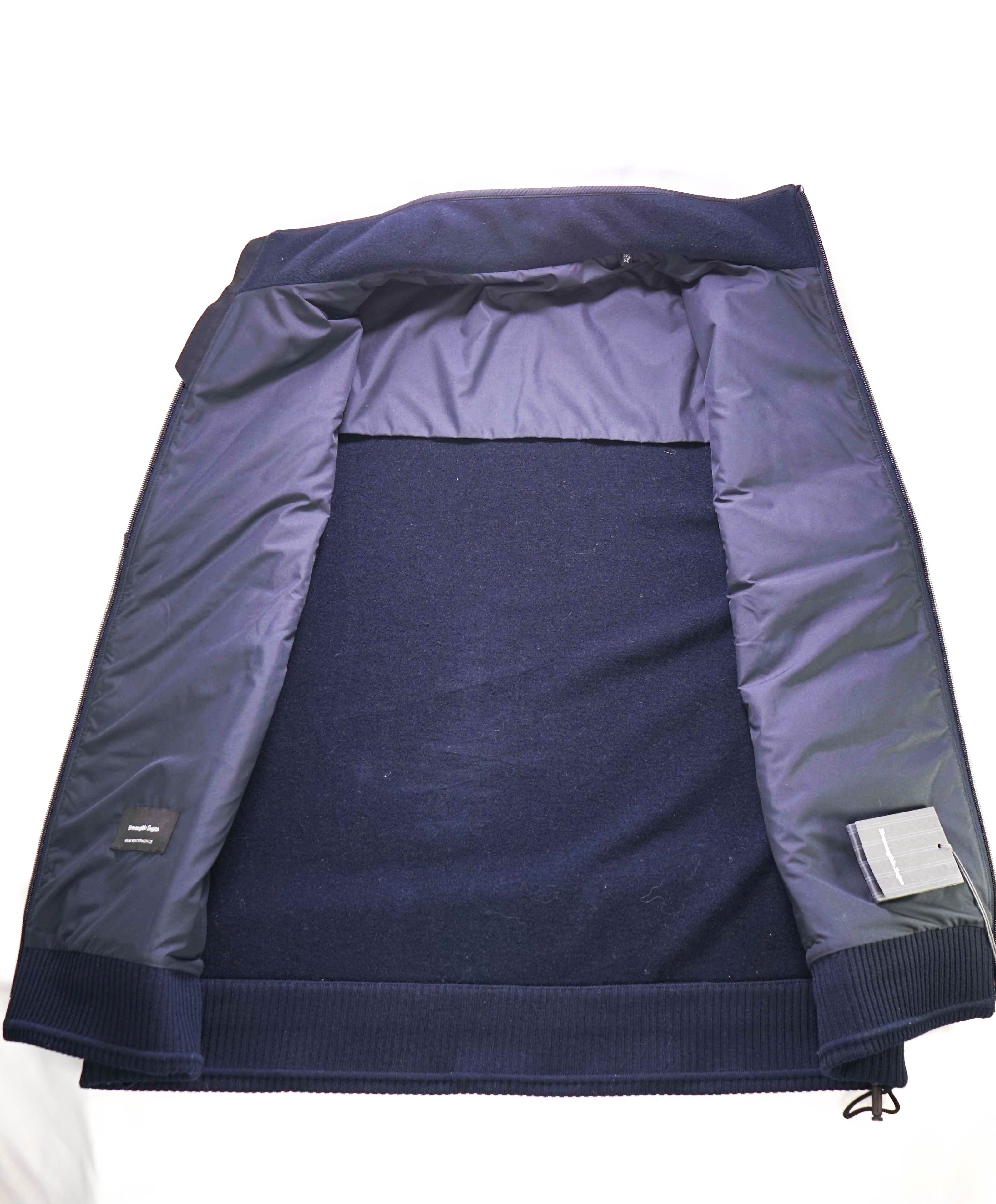$2,495 ZEGNA - "HIGH PERFORMANCE" Navy Quilted Padded Vest - 48US (58EU) 3XL